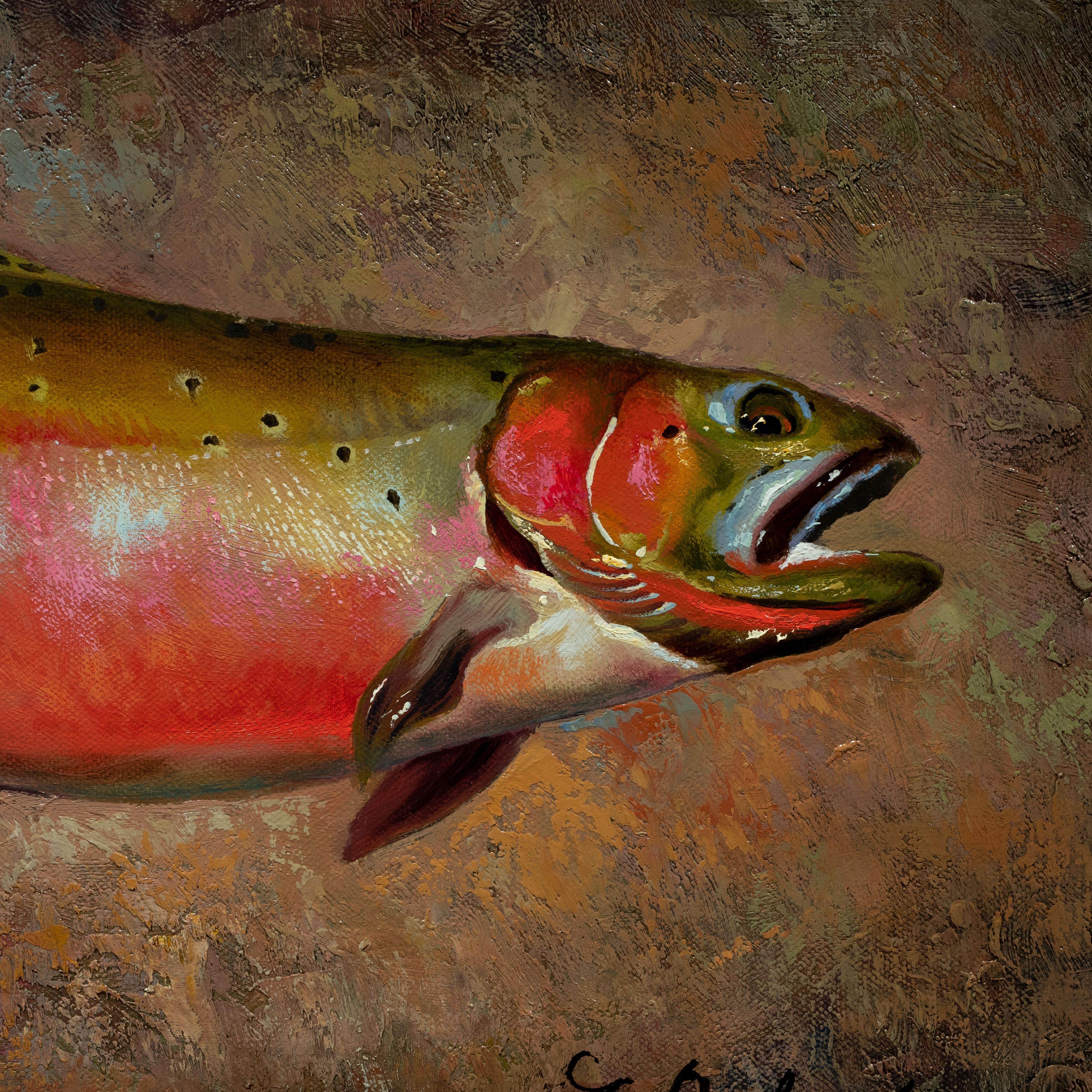 Trout Collection Original Oil Paintings by Greg Parker For Sale 1