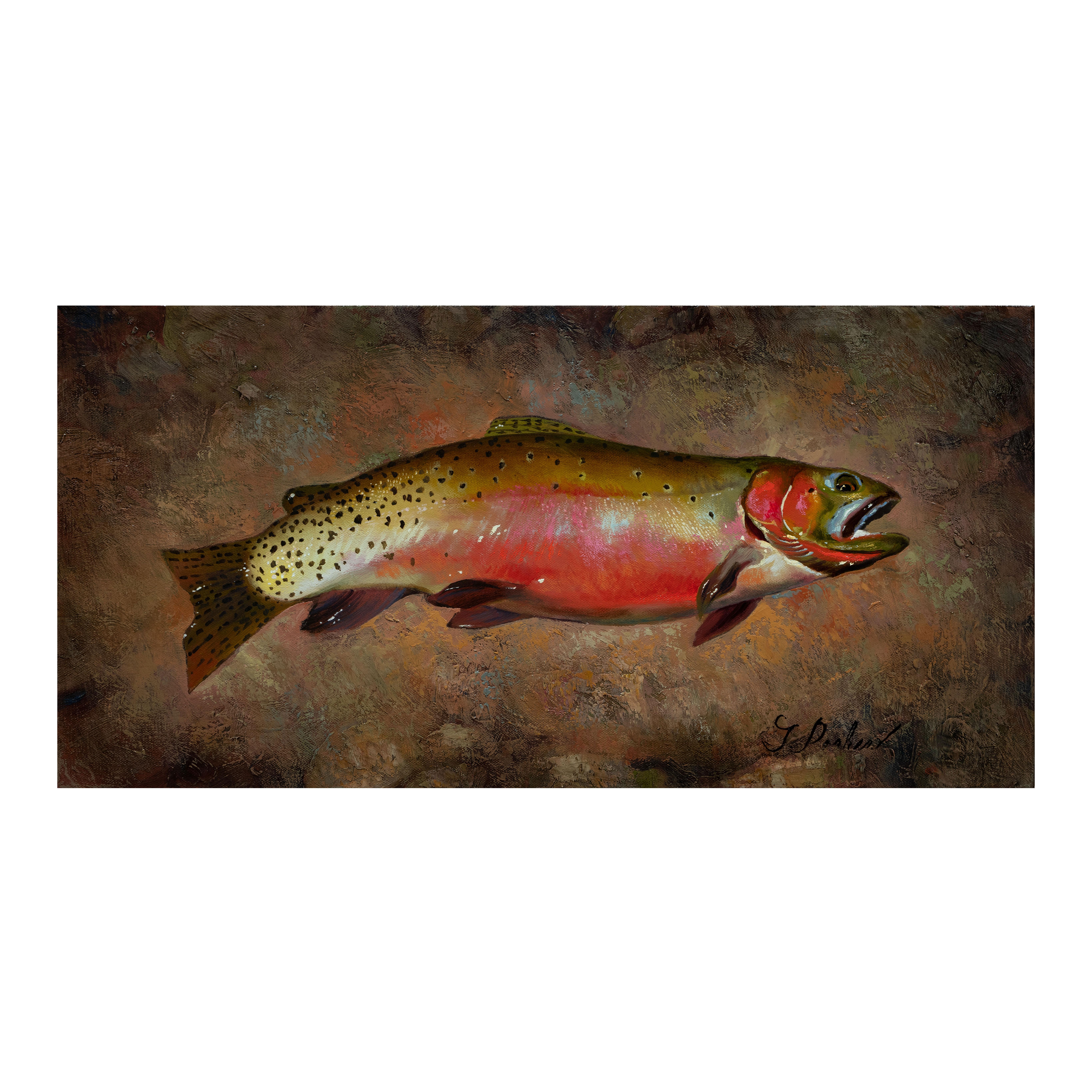 Trout Collection Original Oil Paintings by Greg Parker For Sale 2