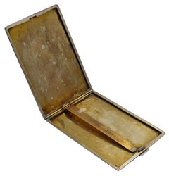 "Trout" Fish Case Antique Sterling and Enamel