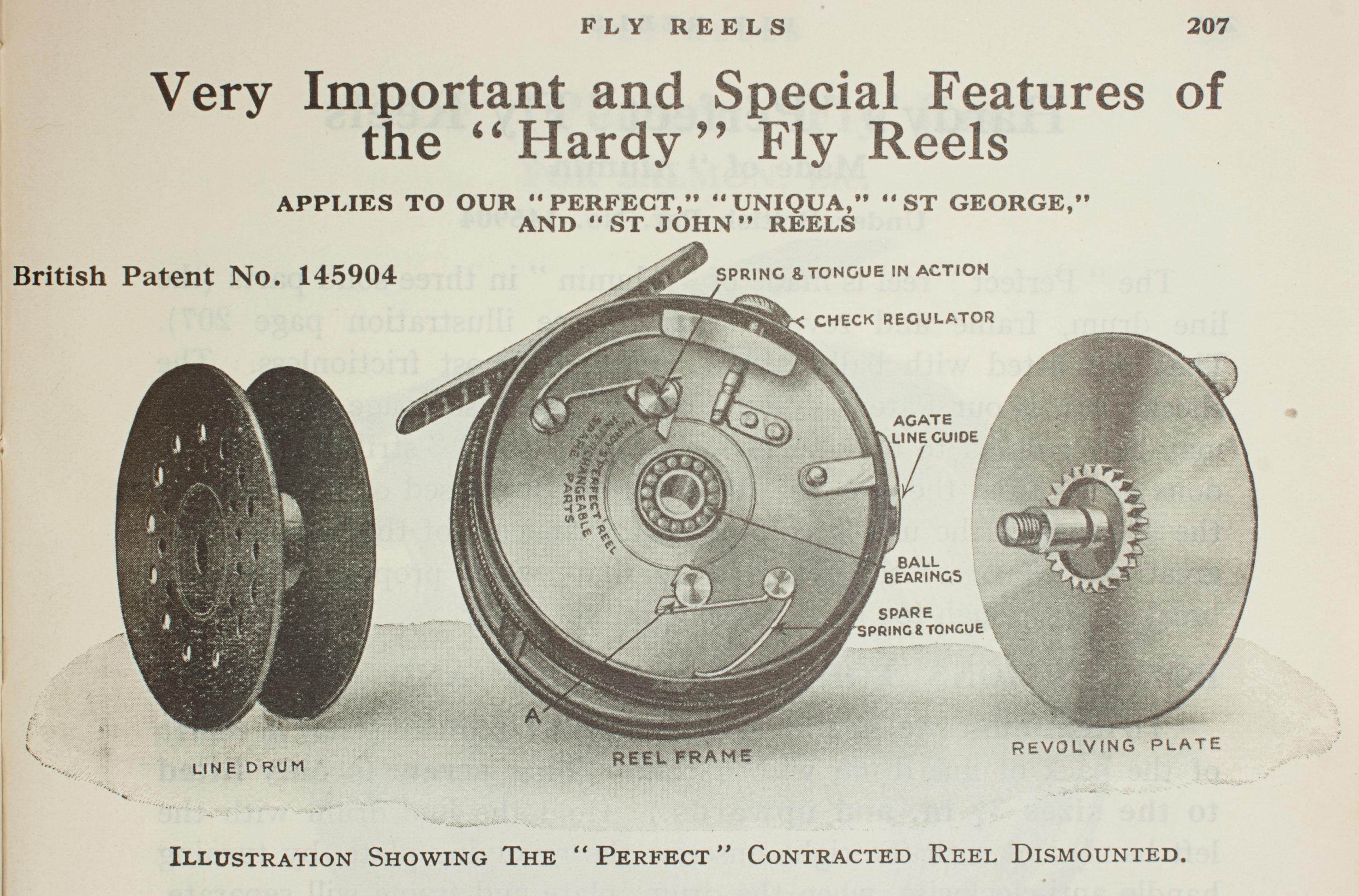 Forellen-Fliegenfischerrolle, Hardy Perfect im Angebot 4