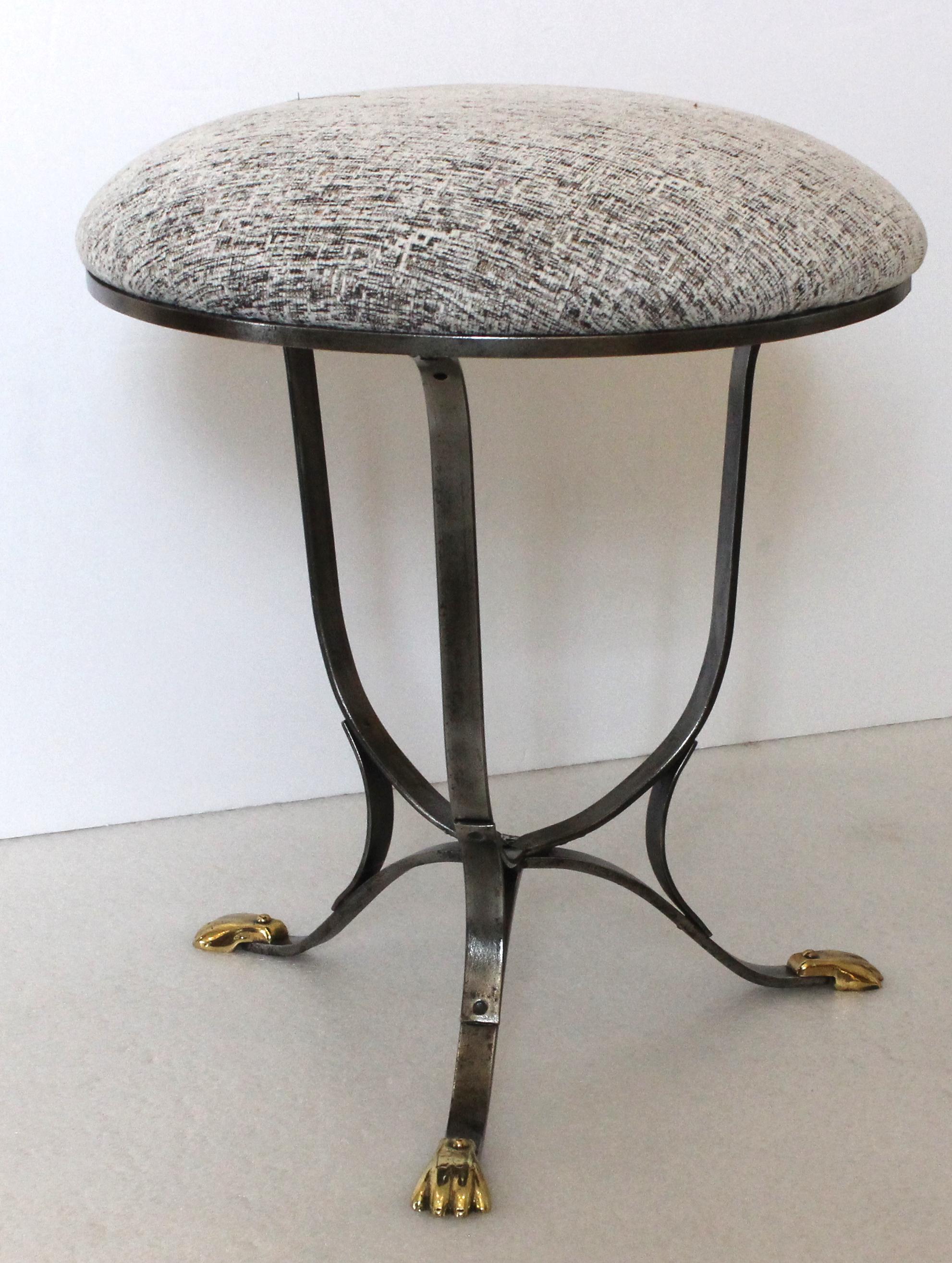 Trouvailles French Empire Campaign Stool In Good Condition For Sale In West Palm Beach, FL