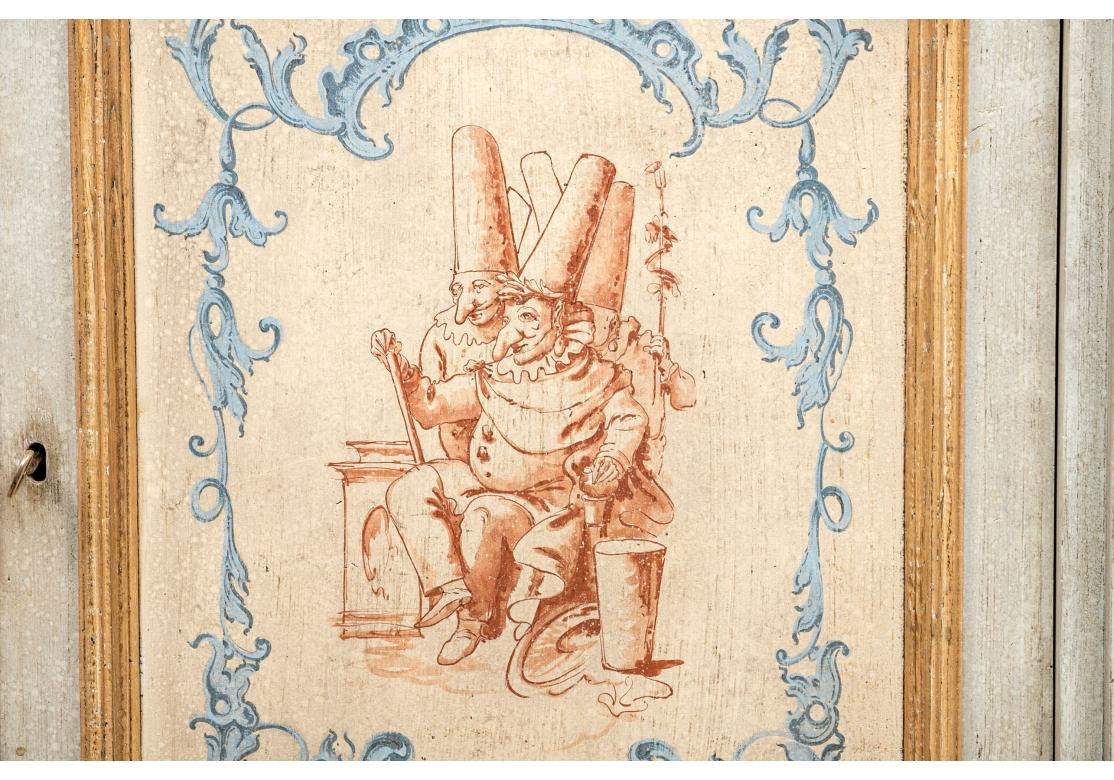 Trouvailles Italienischer Provinzialstil Gemalte Kredenz (amerikanisch) im Angebot