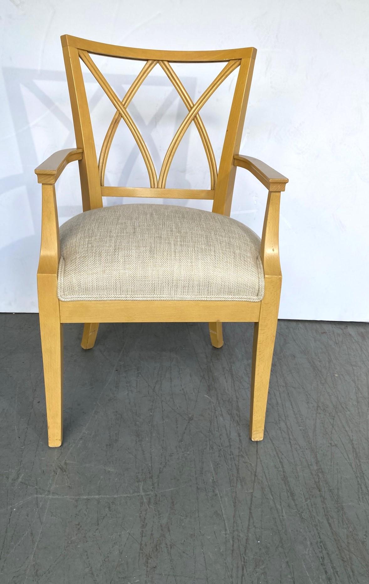 Trouvailles Moder Dining Chairs Set of 6 In Good Condition For Sale In Pomona, CA
