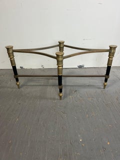 Trouvailles Steel and Brass Coffee Table