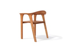 Contemporary Trovante Chair in Solid Cherry Wood