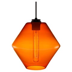 Lampe à suspension moderne en verre soufflé à la main Trove Clementine, fabriquée aux États-Unis