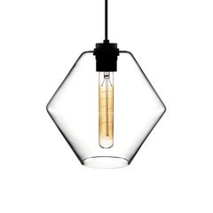 Trove Condesa Handblown Modern Glass Pendant Light, Made in the USA