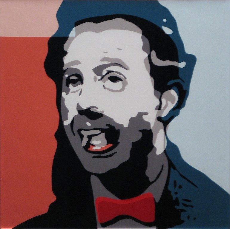 Troy Gua Figurative Print - The Pee Wee Herman Melville