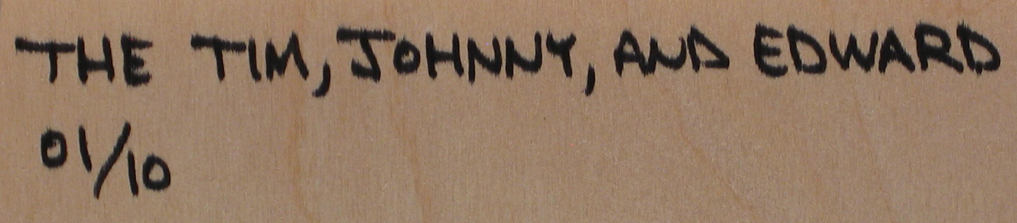 Tim + Johnny = Edward (Johnny Depp + Tim Burton) - Print by Troy Gua