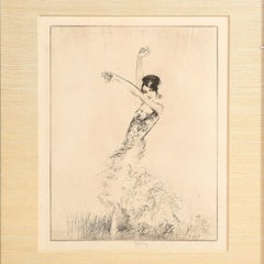 "Doris Niles" Original Etching and Drypoint Signed Troy Kinney
