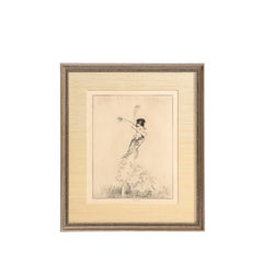 "Doris Niles" Original Etching and Drypoint Signed Troy Kinney