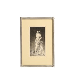 "Vera" Aguafuerte y punta seca originales Firmado Troy Kinney