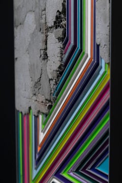 UTOPIA, 3D wall sculpture in mixed media
