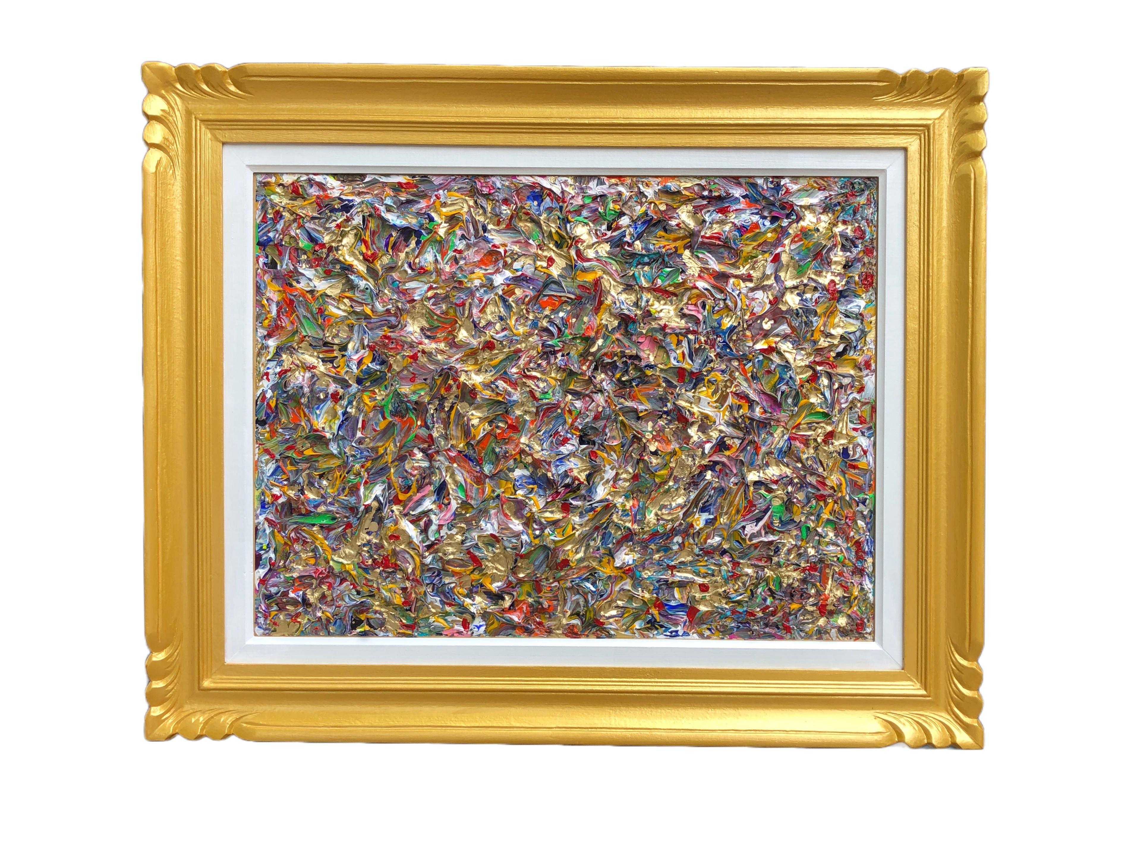 Revelation By Troy Smith With Gilt Frame Fine Abstract Art - Painting by Troy Smith Studio