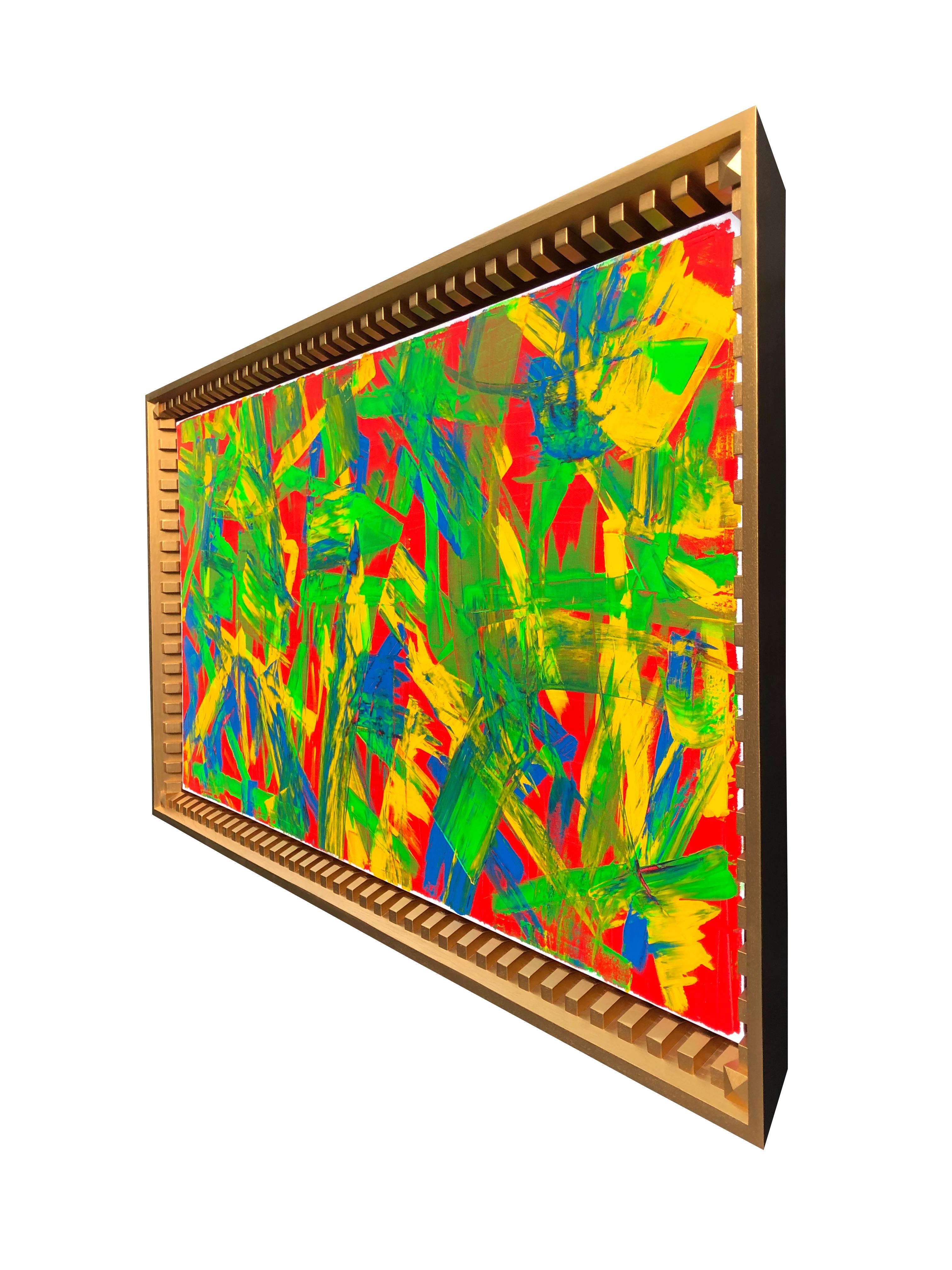 Finding Paradise By Troy Smith With Gilt Frame Fine Art Abstract Art For Sale 2