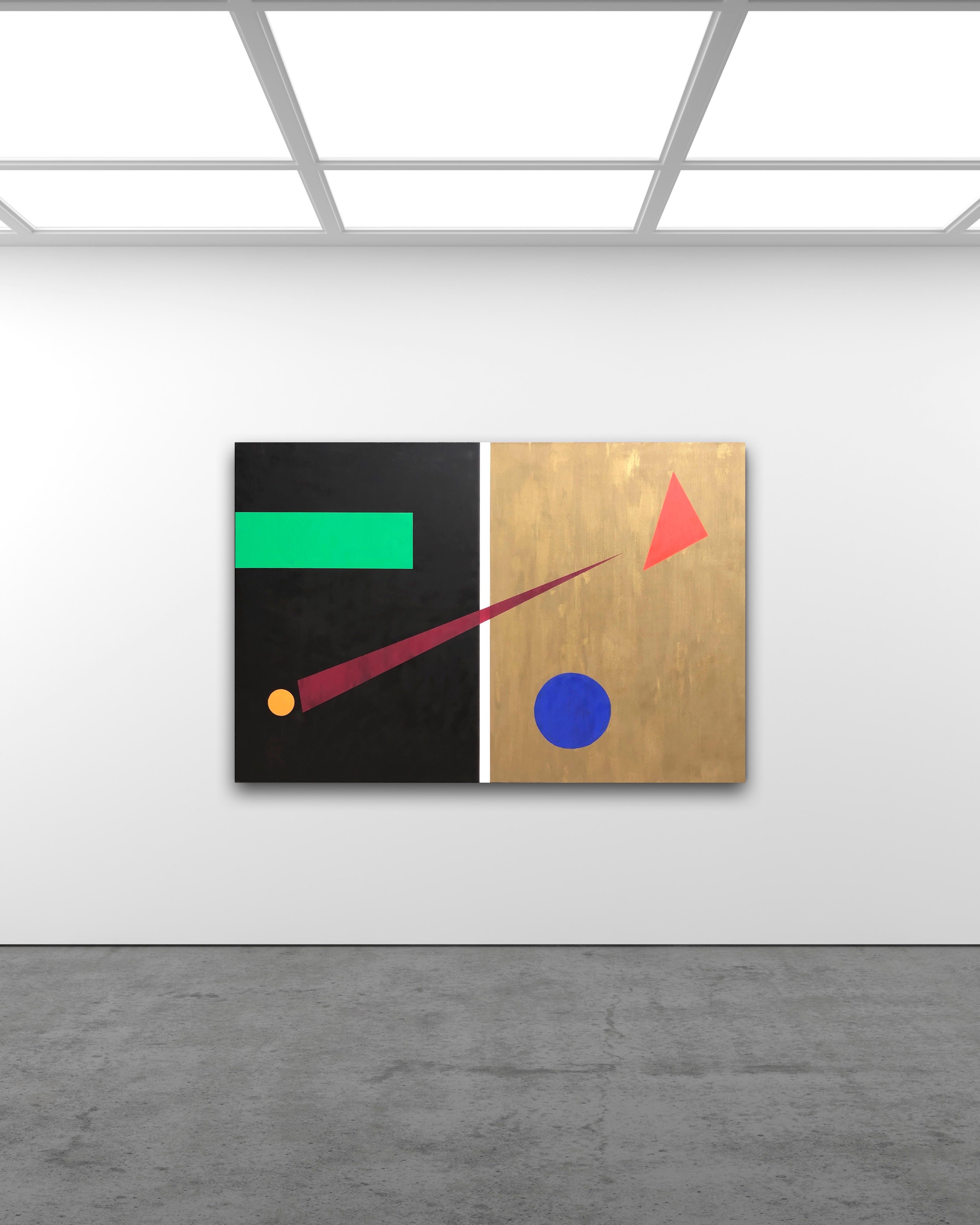 The Future Is Now von Troy Smith Abstraktes Geometrisches Kunstwerk (Geometrische Abstraktion), Painting, von Troy Smith Studio
