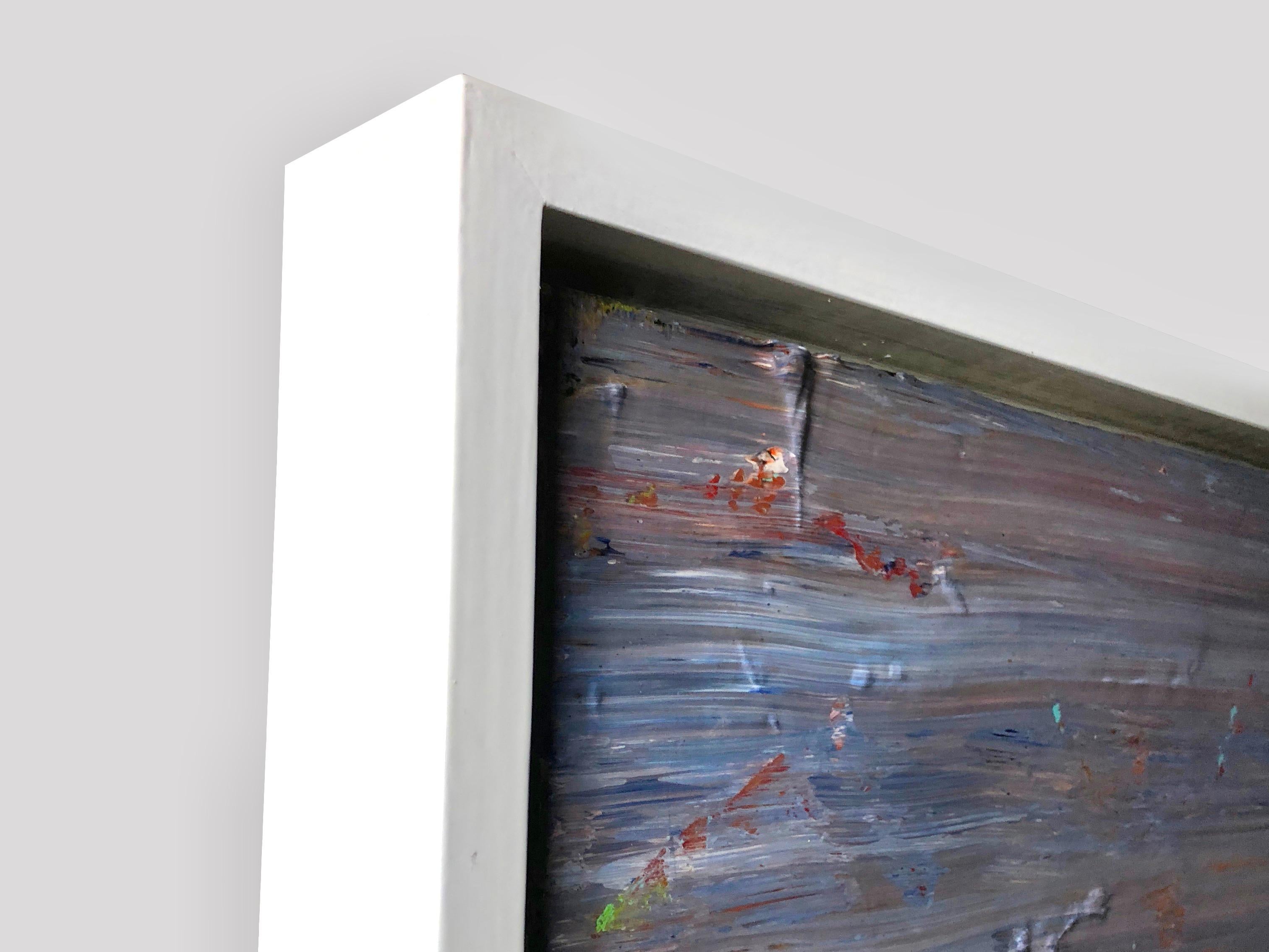 Lucid Dreams By Troy Smith Epoxy Resin Overlay White Lacquer Frame For Sale 6