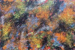 Almost There Abstract Painting, Acrylic on Canvas, 2015, 48x72 inches, Unframed