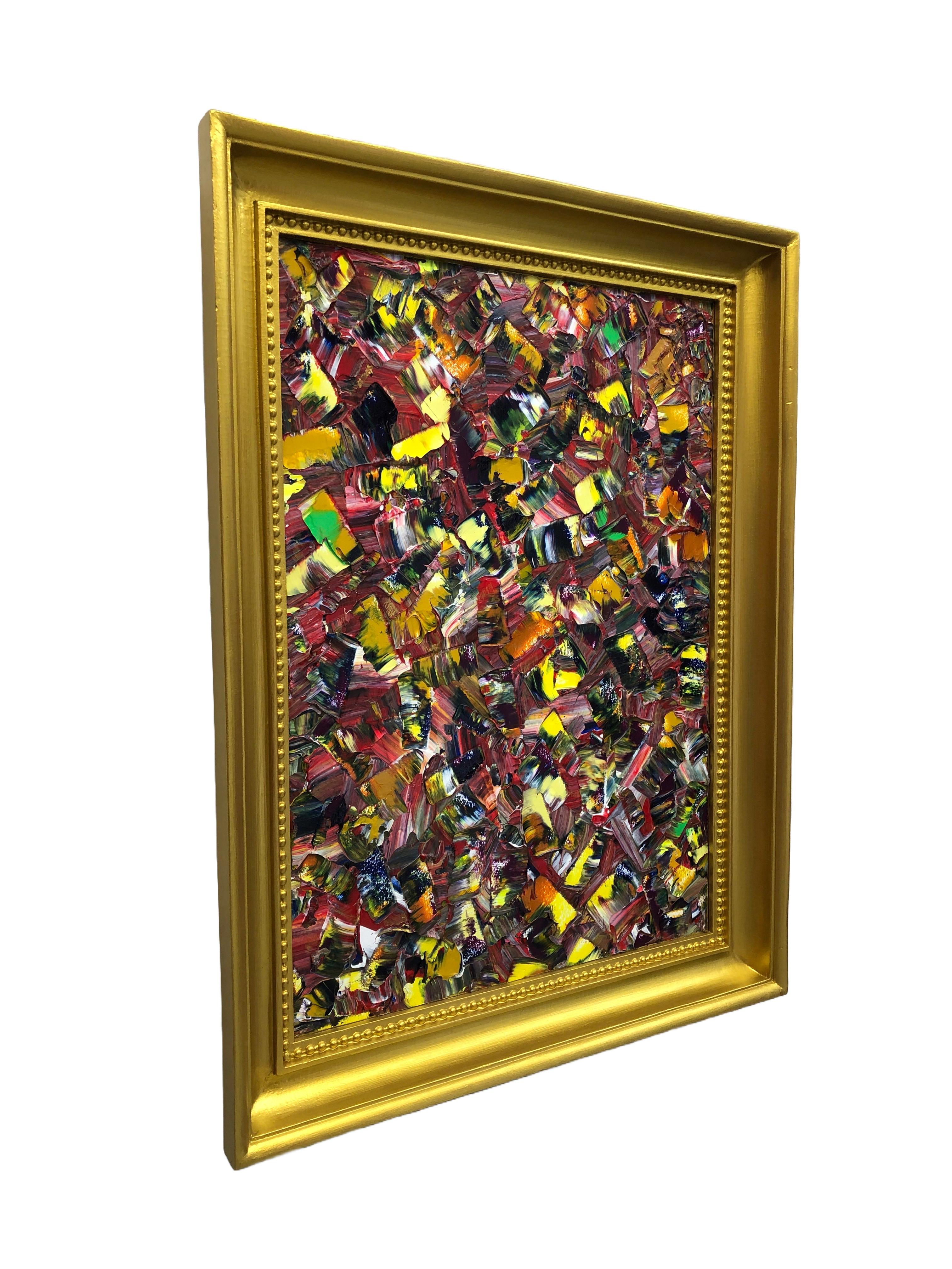 Bluuurred Reality Quadro di Troy Smith Acrilico su pannello di betulla Cornice dorata in vendita 6