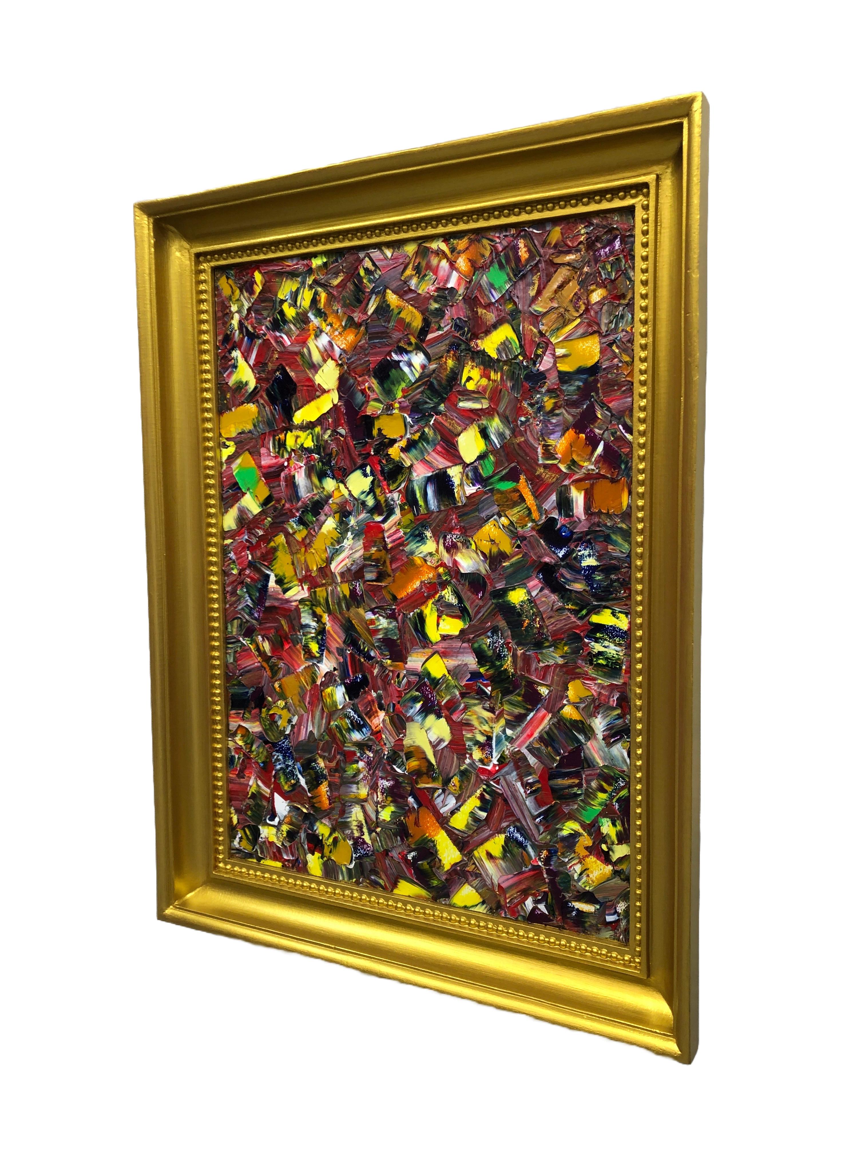 Bluuurred Reality Quadro di Troy Smith Acrilico su pannello di betulla Cornice dorata in vendita 7