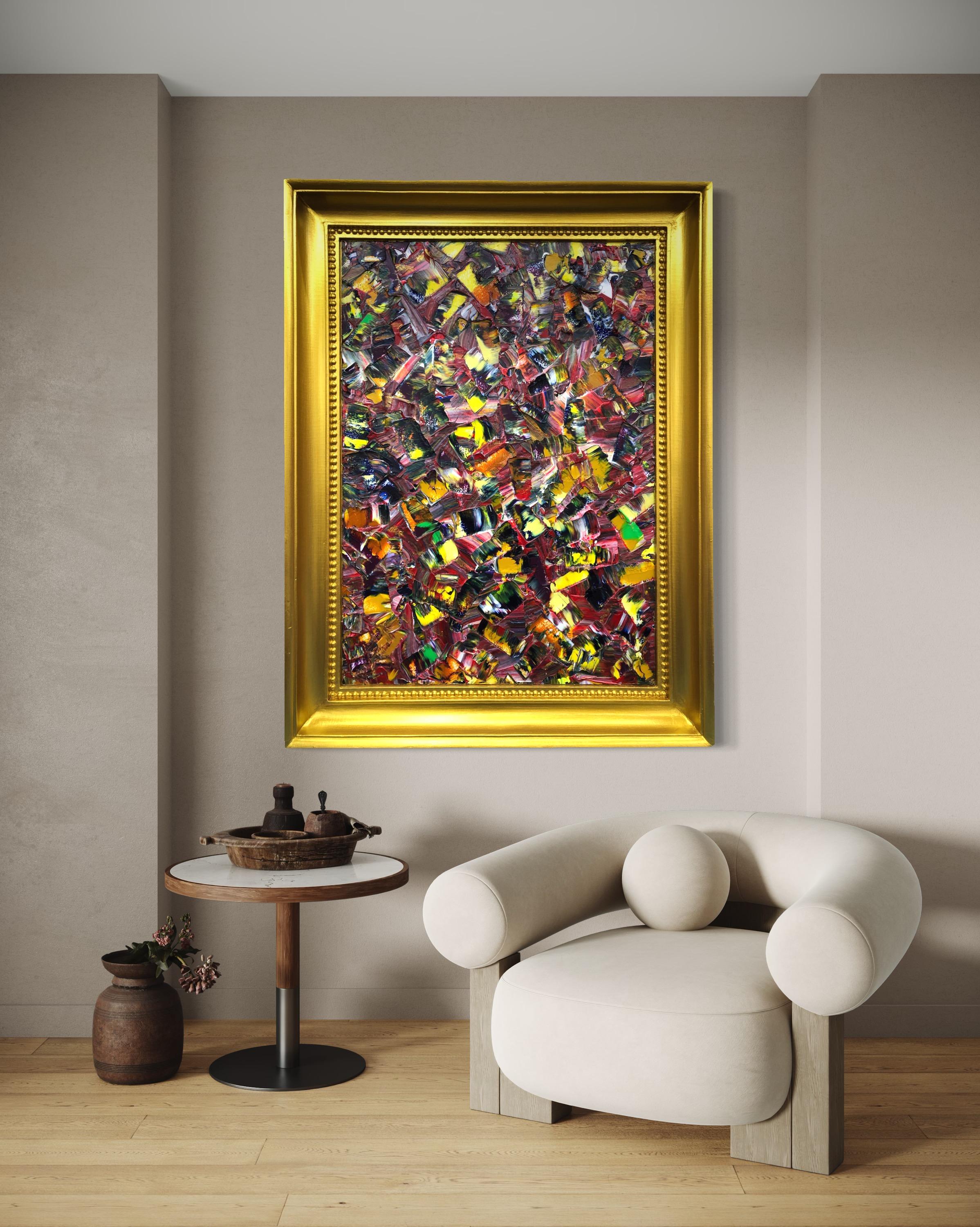 Bluuurred Reality Quadro di Troy Smith Acrilico su pannello di betulla Cornice dorata in vendita 9
