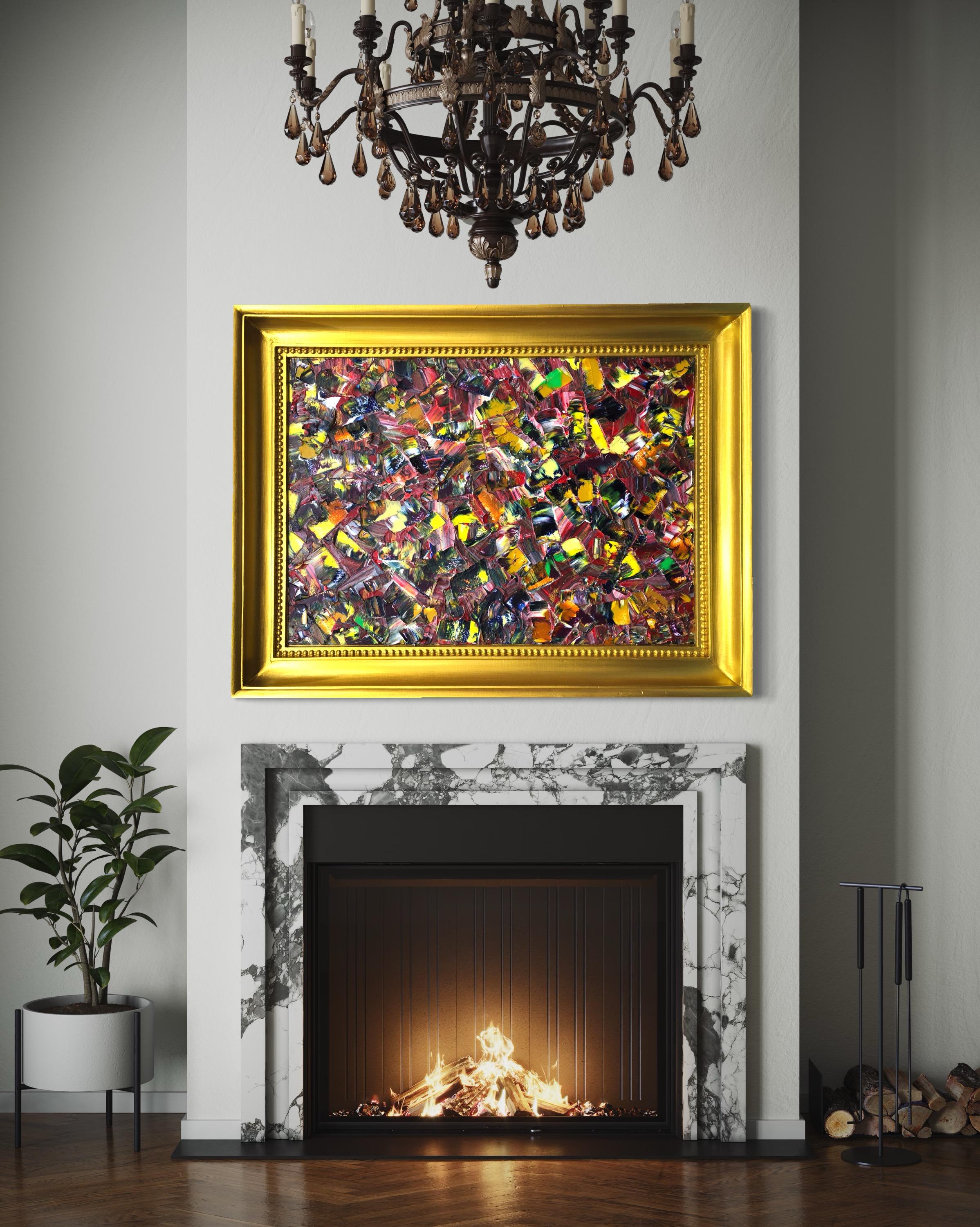 Bluuurred Reality Quadro di Troy Smith Acrilico su pannello di betulla Cornice dorata in vendita 10