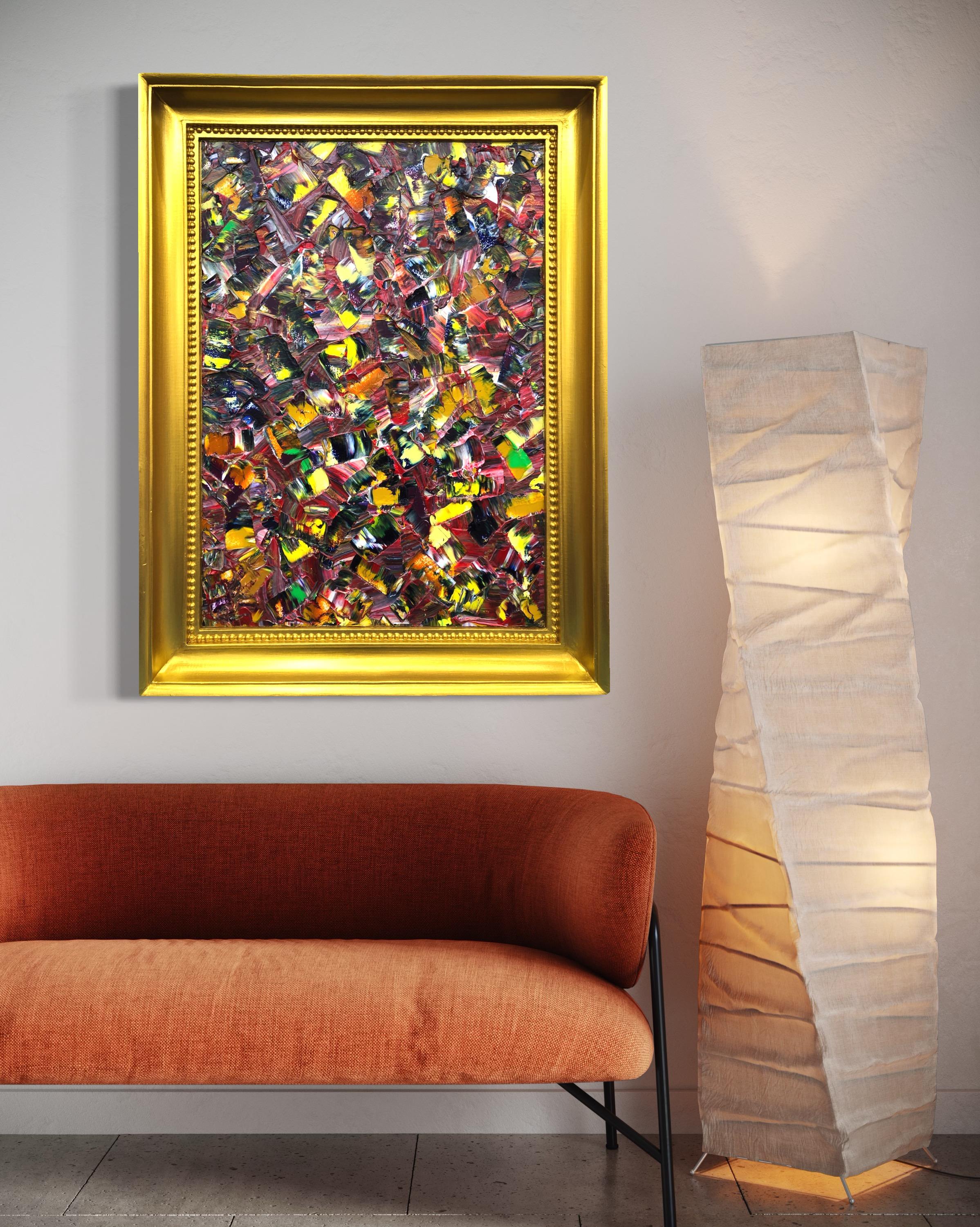 Bluuurred Reality Quadro di Troy Smith Acrilico su pannello di betulla Cornice dorata in vendita 11