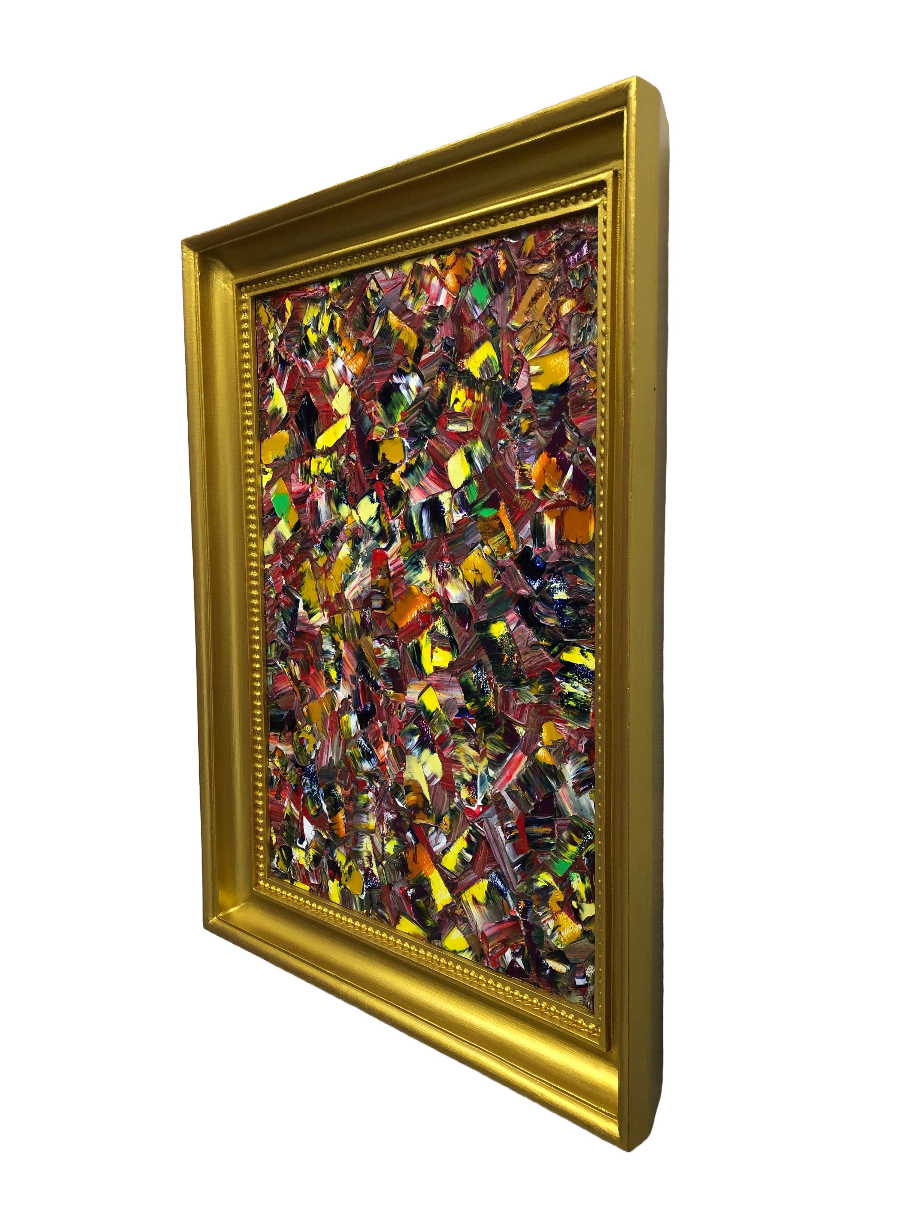 Bluuurred Reality Quadro di Troy Smith Acrilico su pannello di betulla Cornice dorata in vendita 1