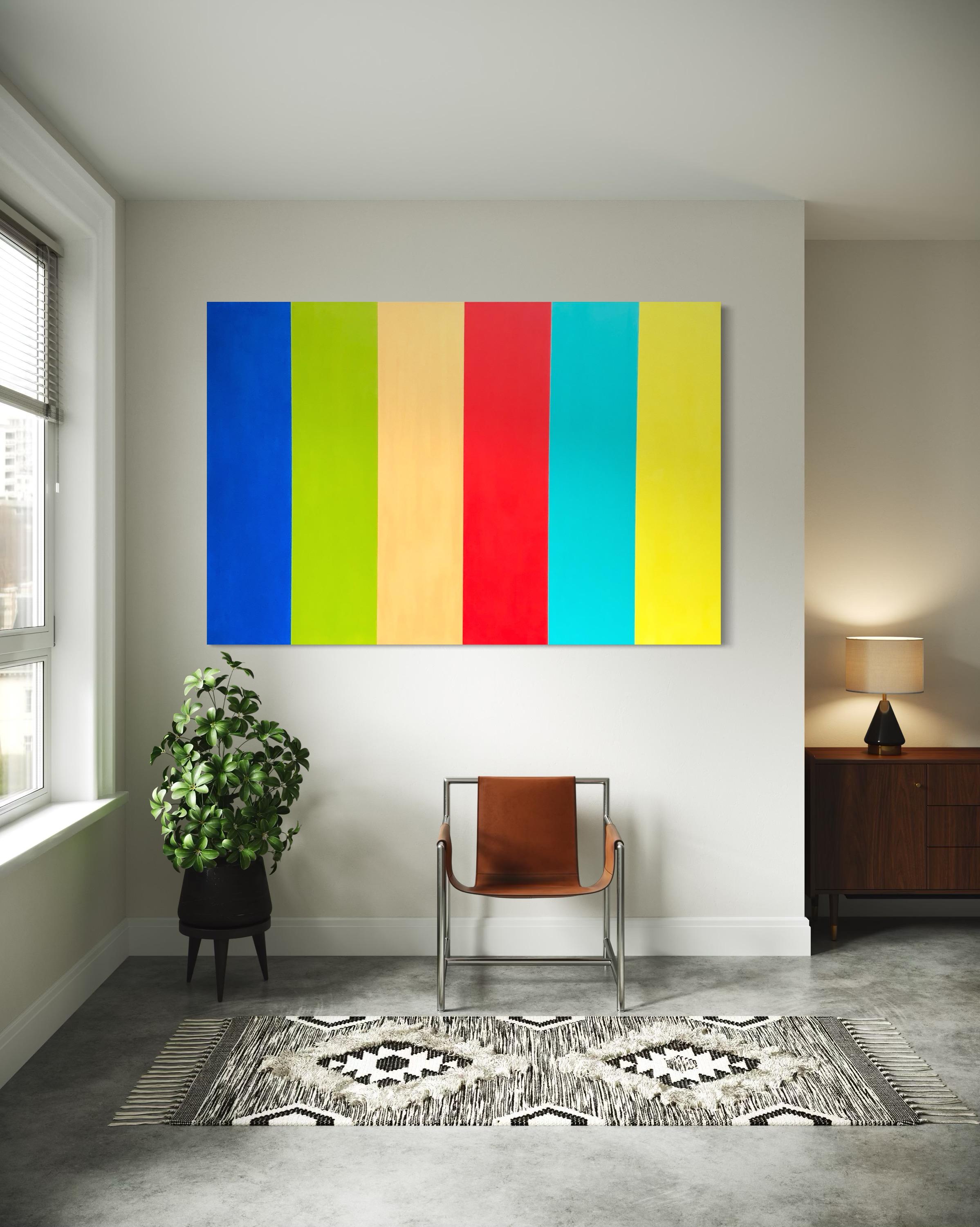 Colour Spectrum #1 di Troy Smith Fine Art Arte astratta - Abstract Painting Marrone di Troy Smith Studio