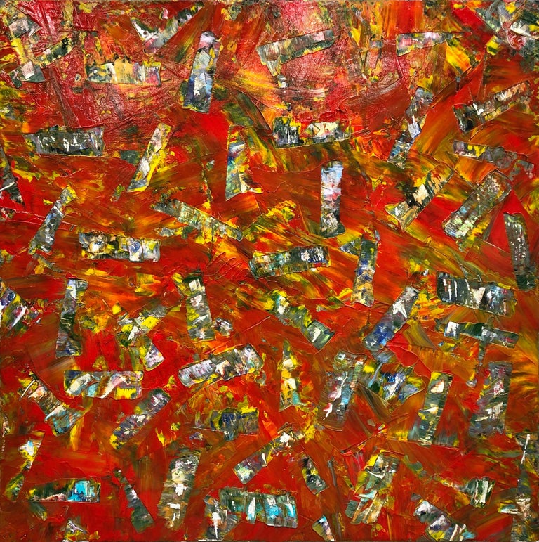 Troy Smith Studio Contemporary Acrylic Painting Burning Ember On