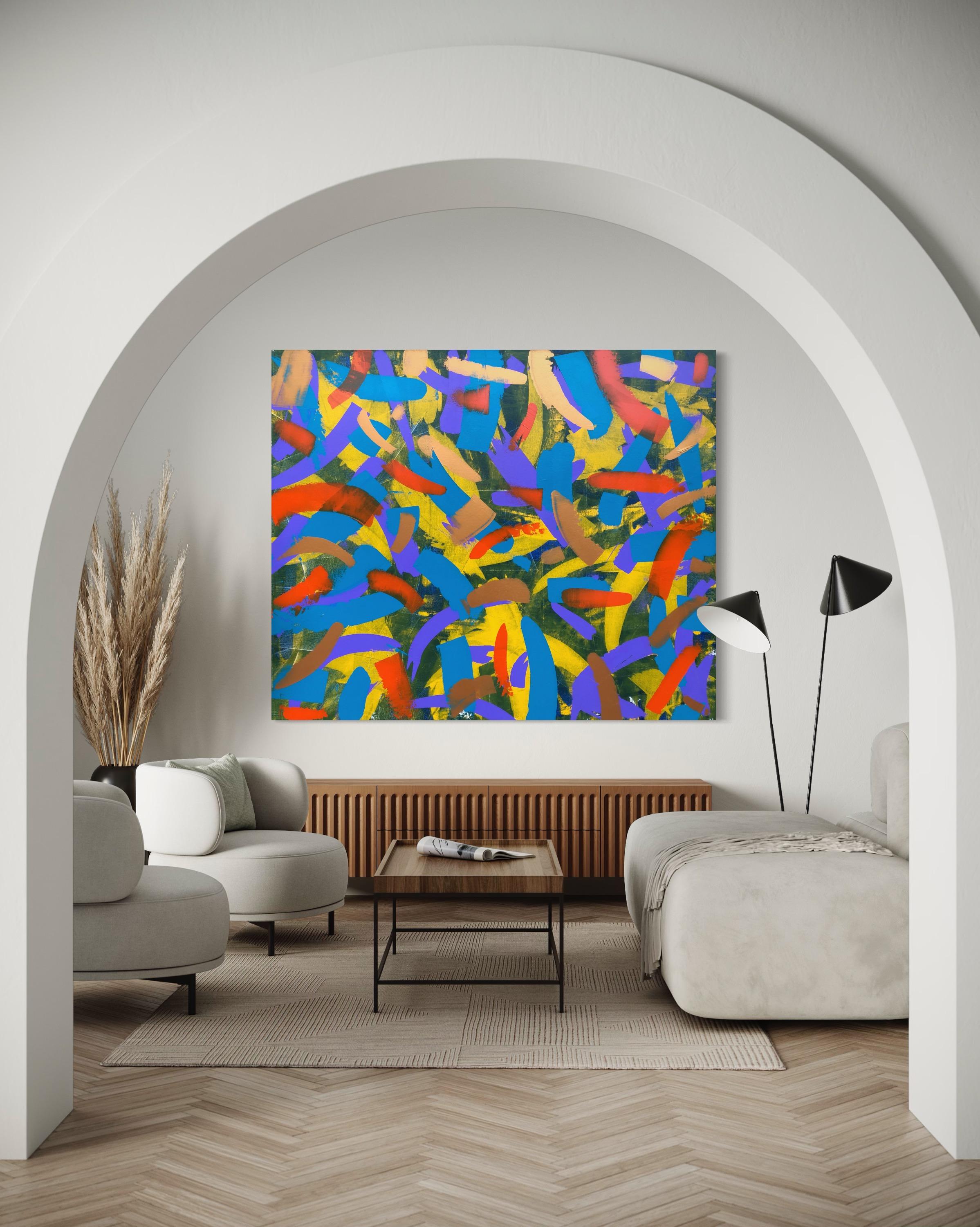 Feeling Good di Troy Smith Arte Astratta - Painting Astratto di Troy Smith Studio