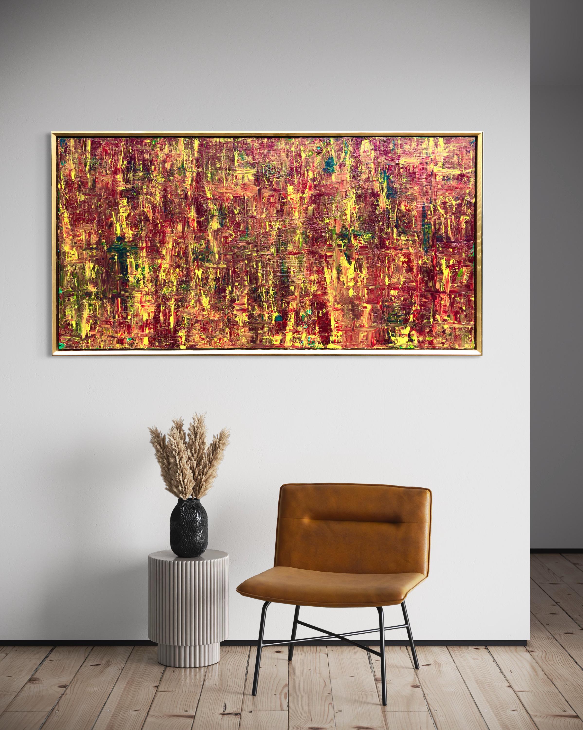 Memories By Troy Smith With Gilt Frame Fine Art Abstract Art For Sale 3