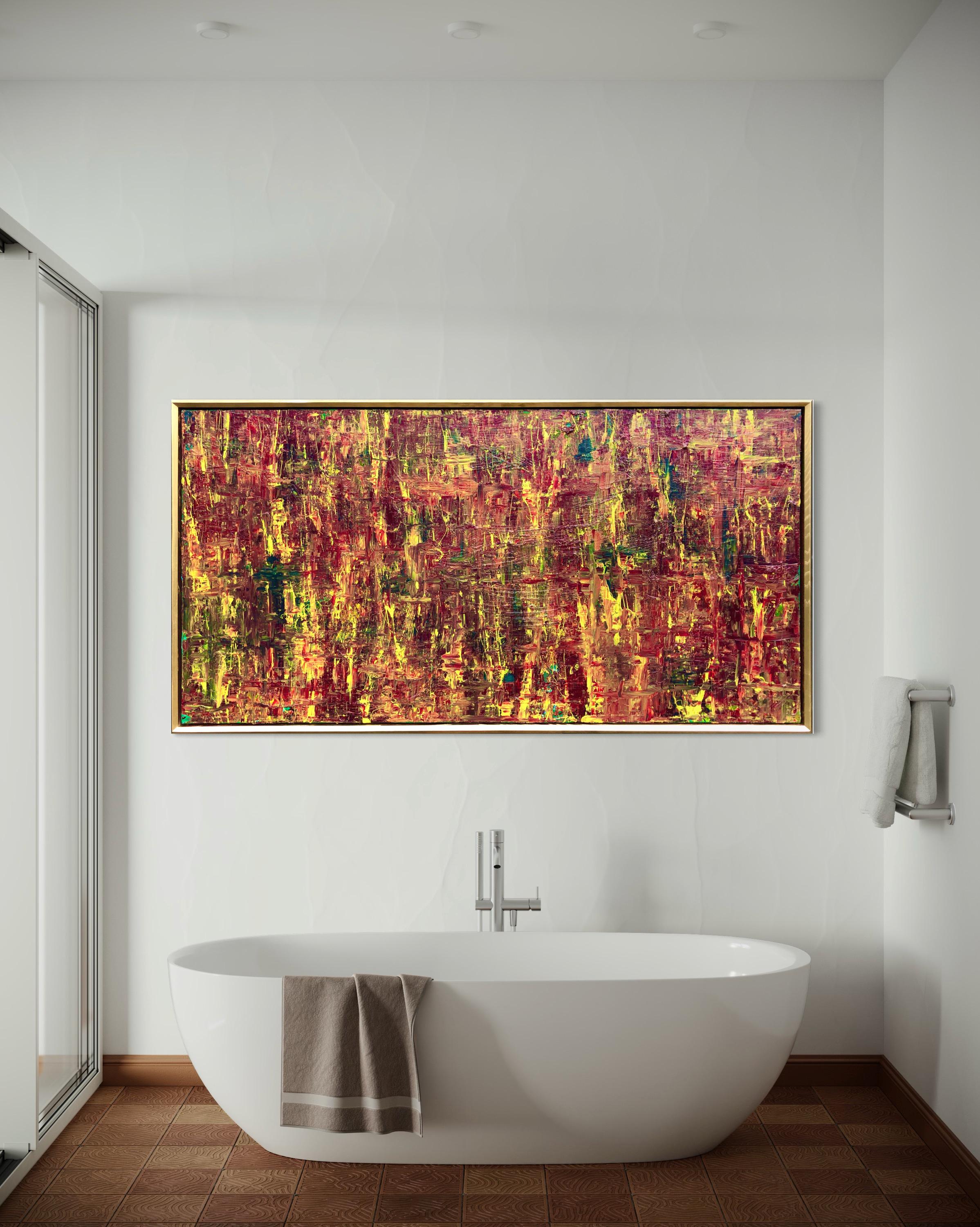 Memories By Troy Smith With Gilt Frame Fine Art Abstract Art For Sale 1