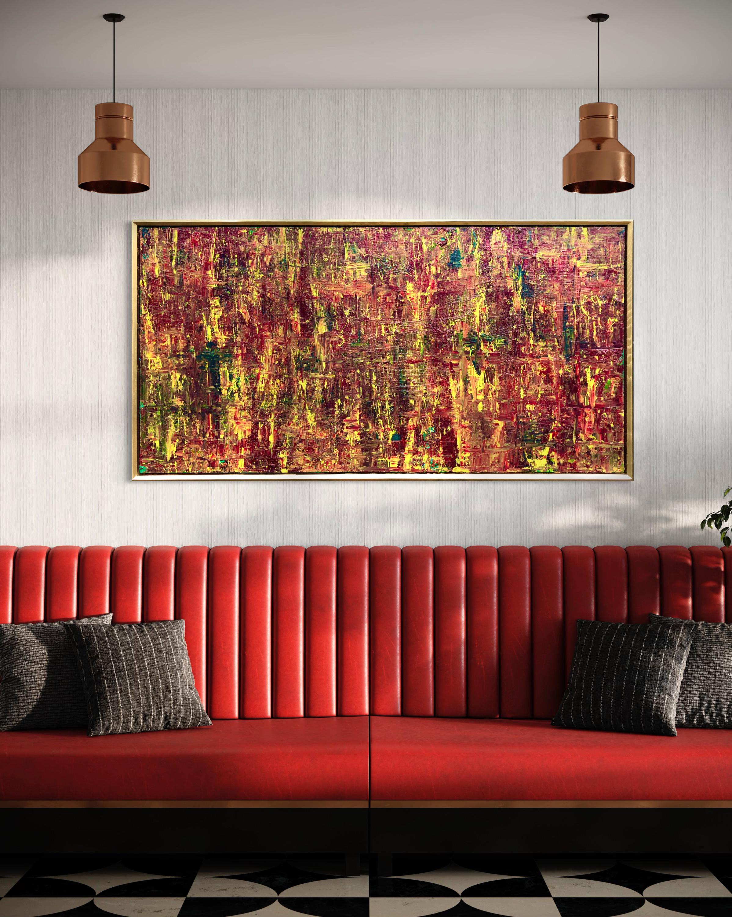 Memories By Troy Smith With Gilt Frame Fine Art Abstract Art For Sale 4