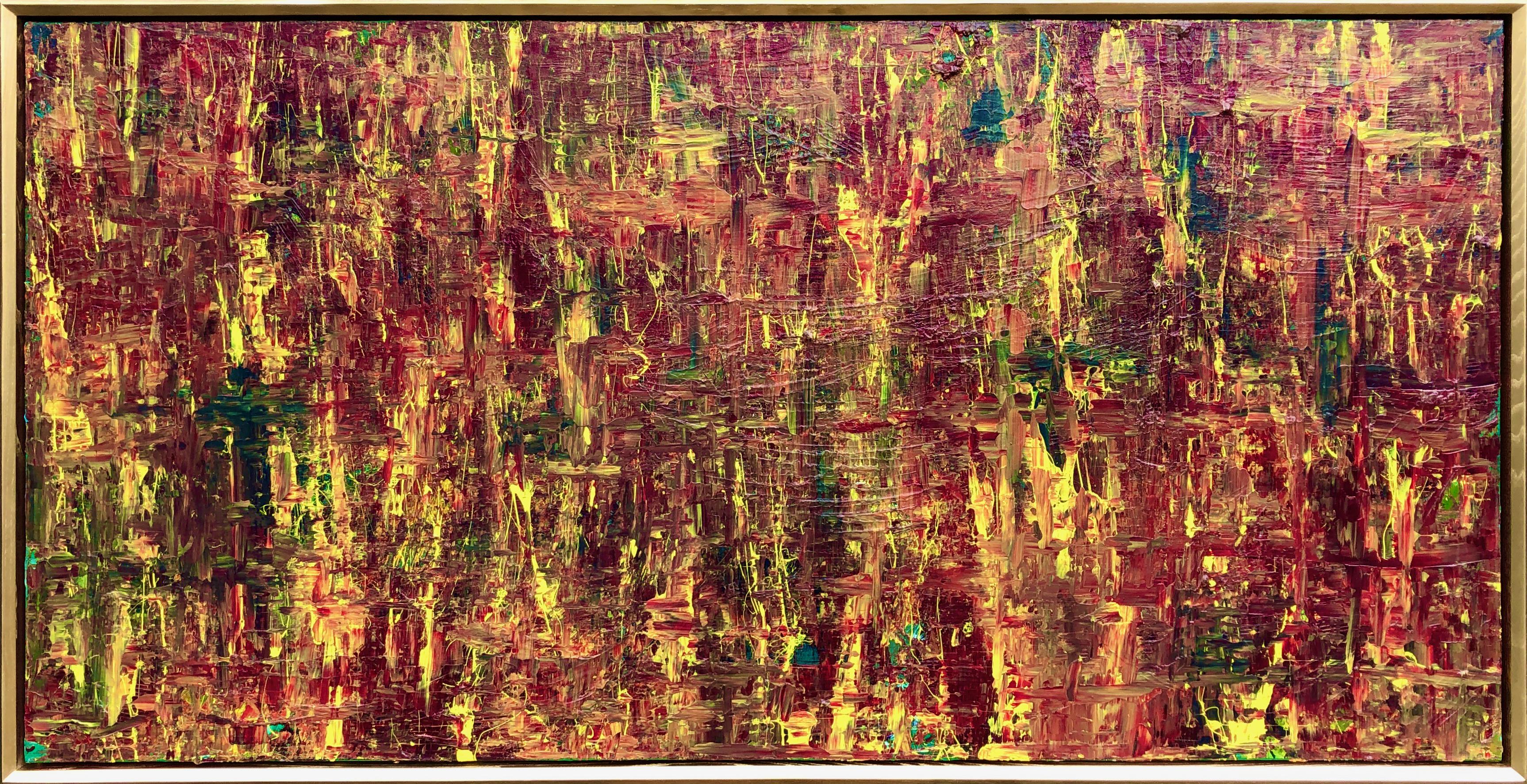 Memories By Troy Smith With Gilt Frame Fine Art Abstract Art