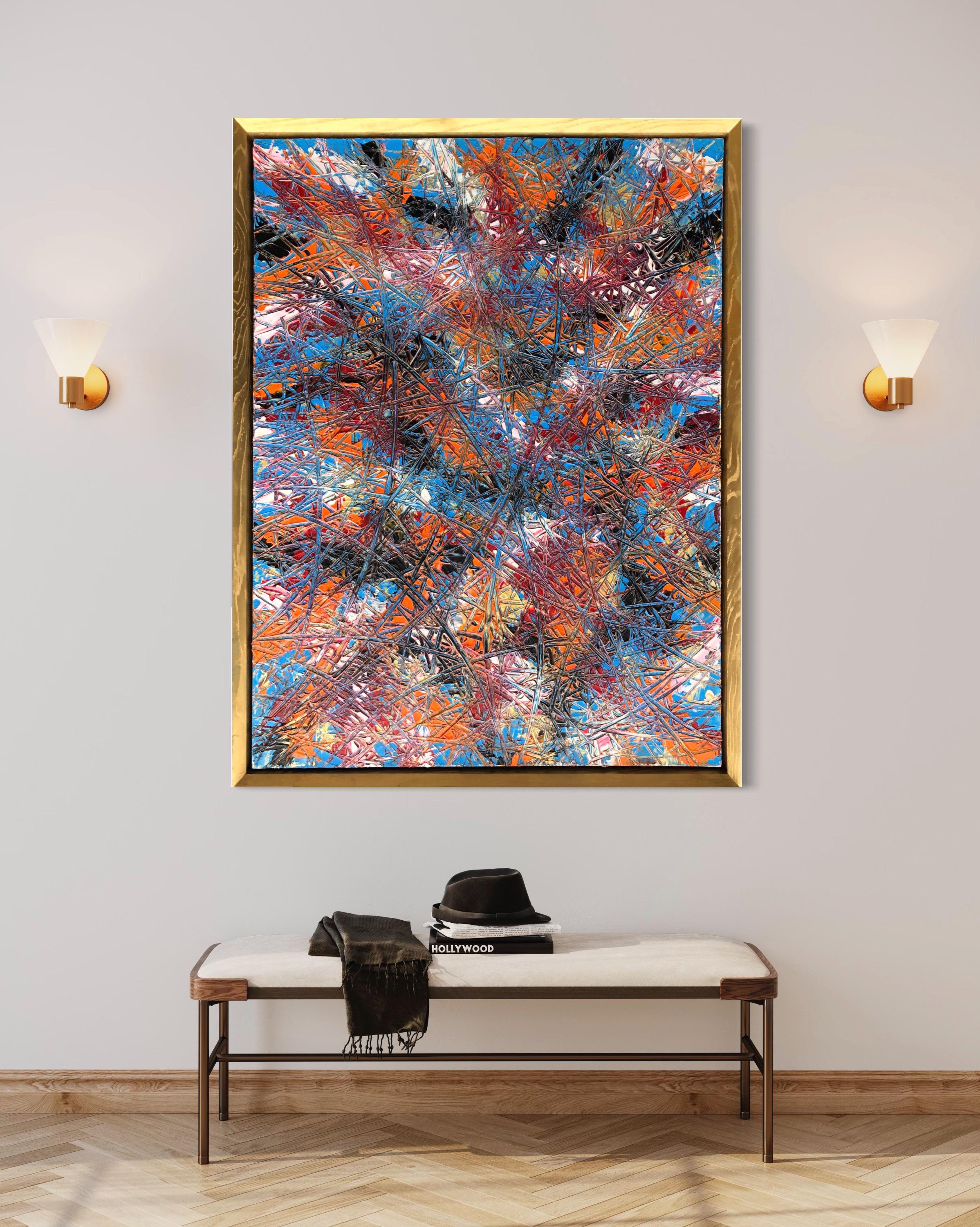 So I've Been Told By Troy Smith With Gilt Frame Fine Art Abstract Art For Sale 4
