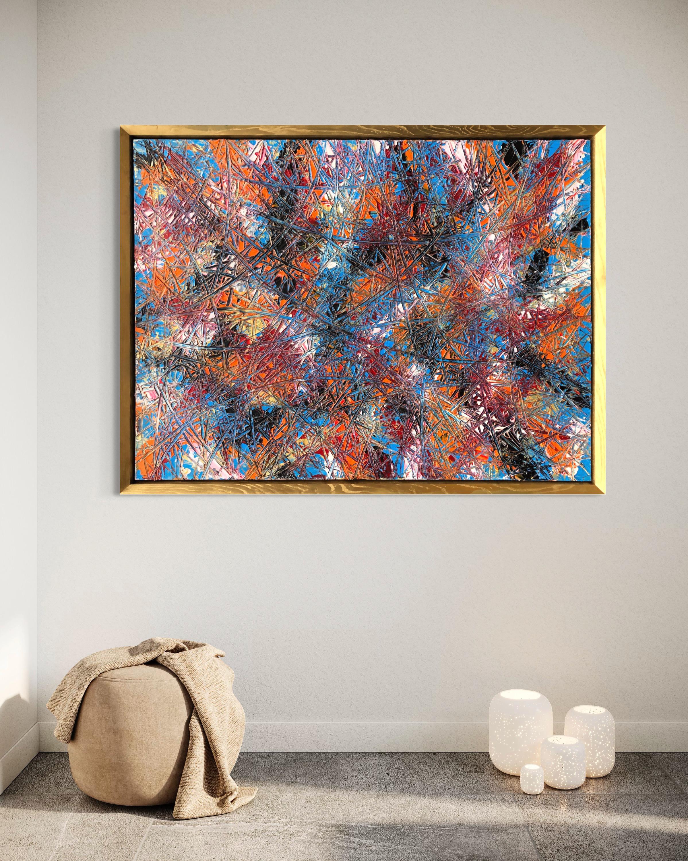 So I've Been Told By Troy Smith With Gilt Frame Fine Art Abstract Art For Sale 5