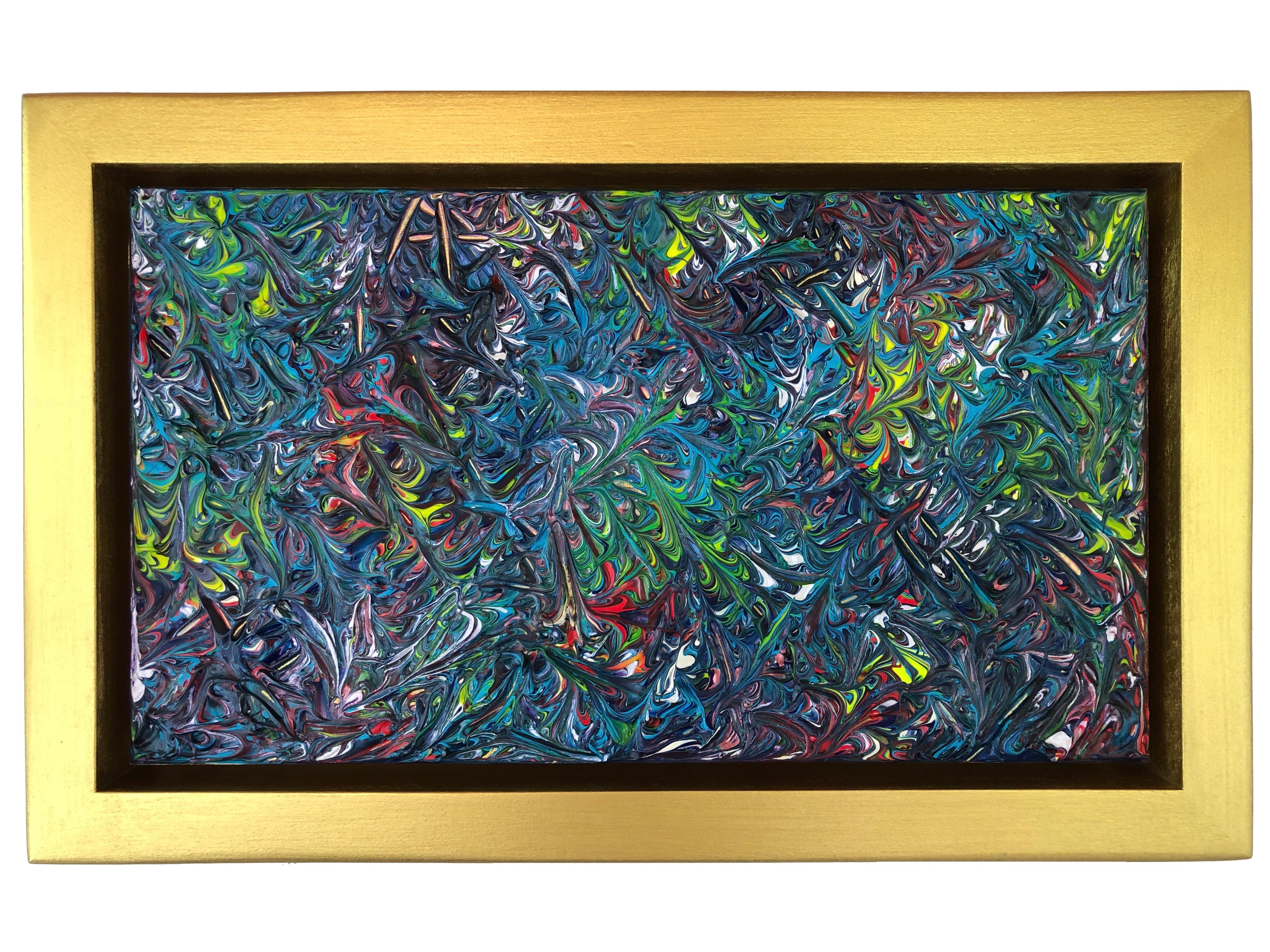 Quadro Tropical Summer di Troy Smith Acrilico su pannello di betulla Telaio dorato