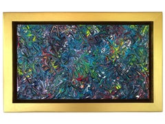 Quadro Tropical Summer di Troy Smith Acrilico su pannello di betulla Telaio dorato