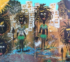 Savage Vogue, Signed Acrylic Graffiti Painting by Troy Walker