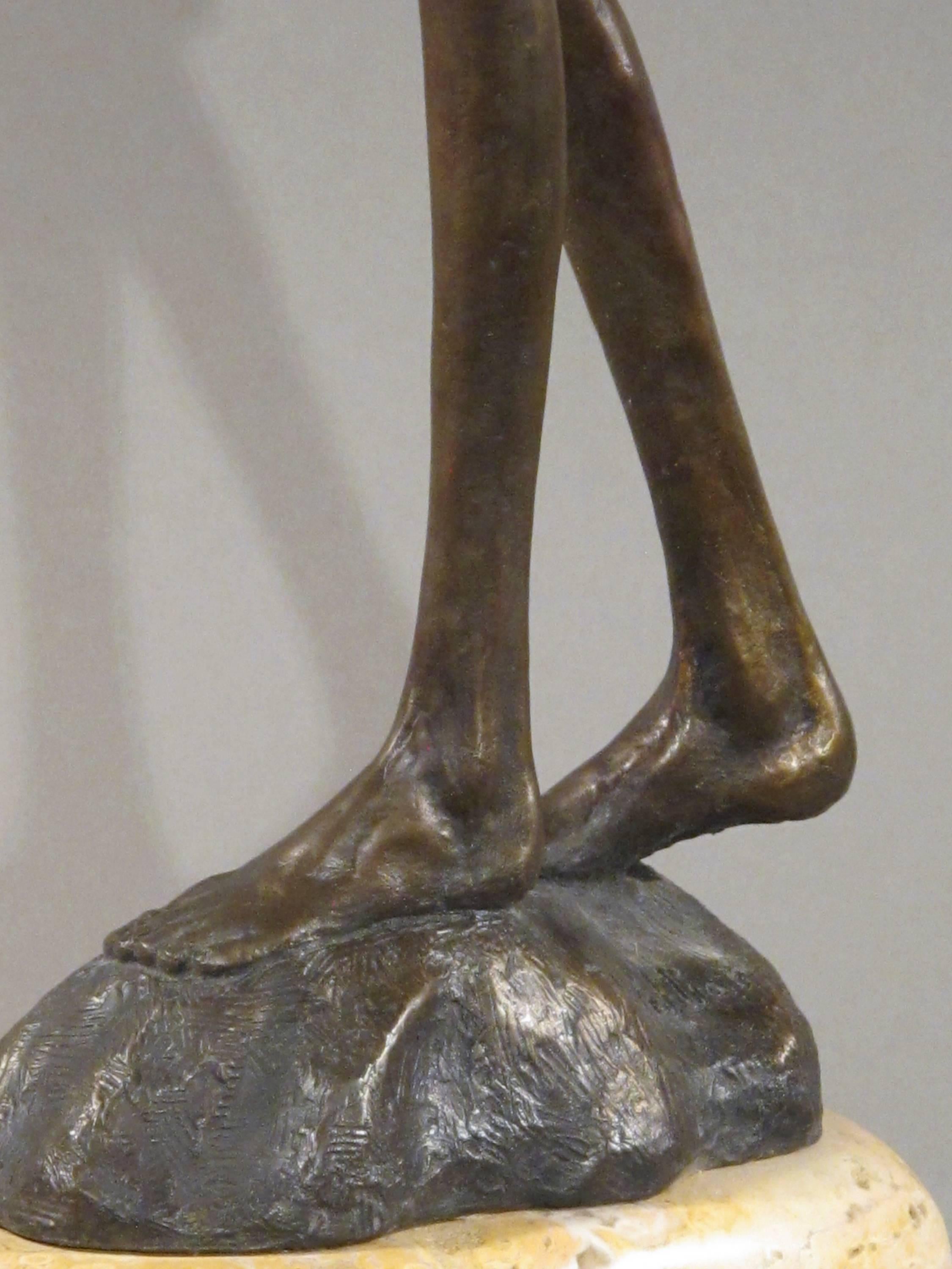First Bite, female figure holding apple, garden of eden, bronze sculpture Williams For Sale 3