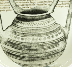 Trozzella Plate for Martini & Rossi, by P. Fornasetti, 1960s