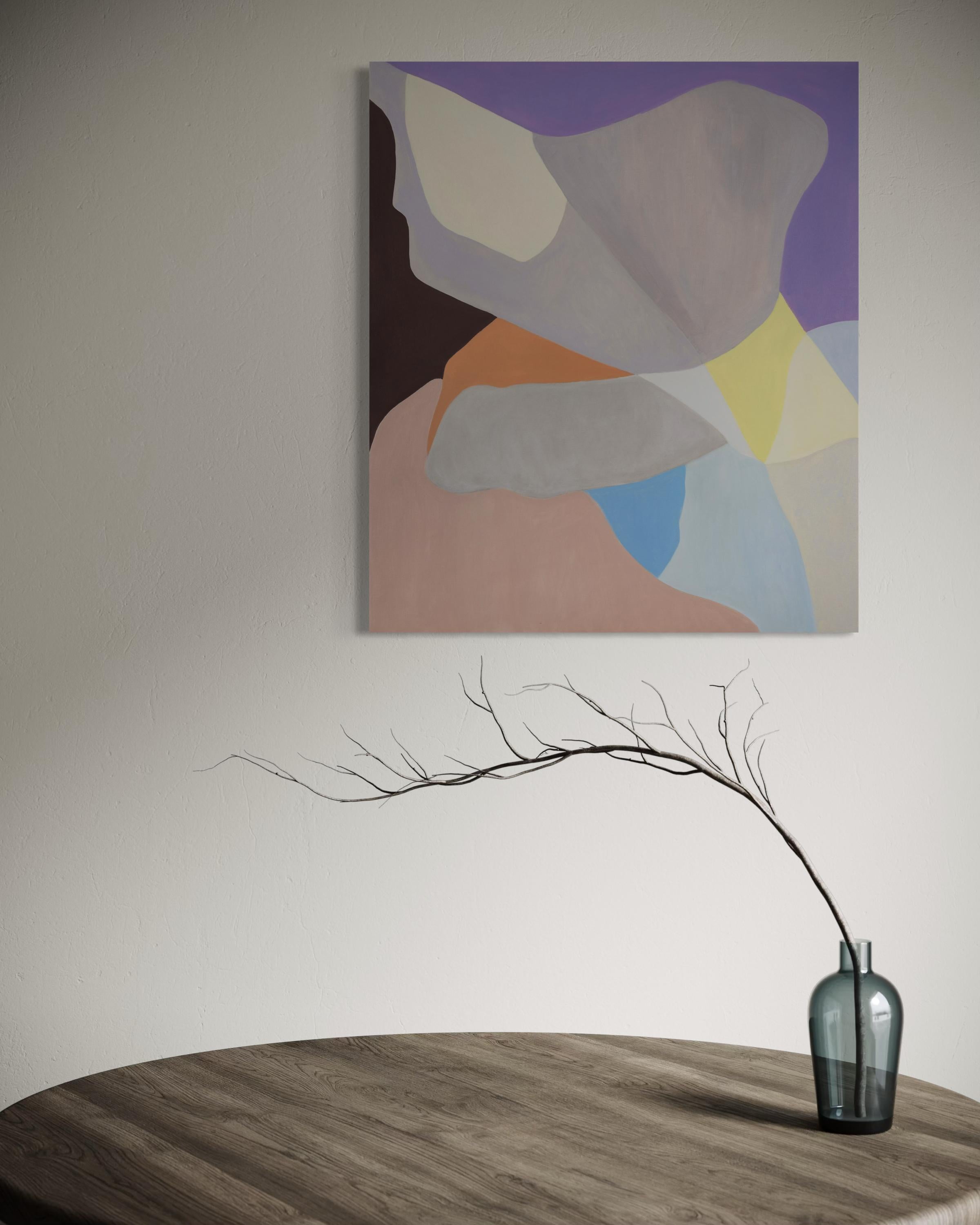 Calm . Abstract composition - Painting by Trucco Florencia