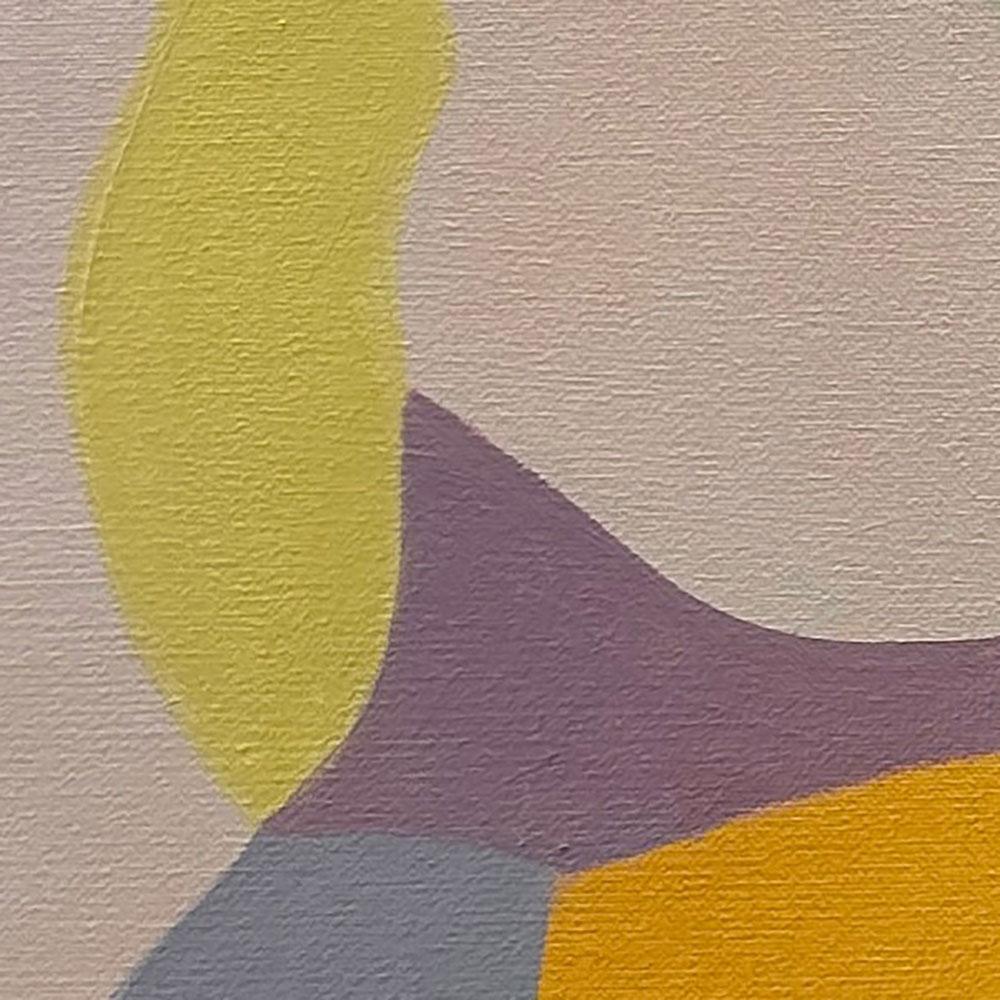 Colorfull Landscape - Beige Landscape Painting by Trucco Florencia