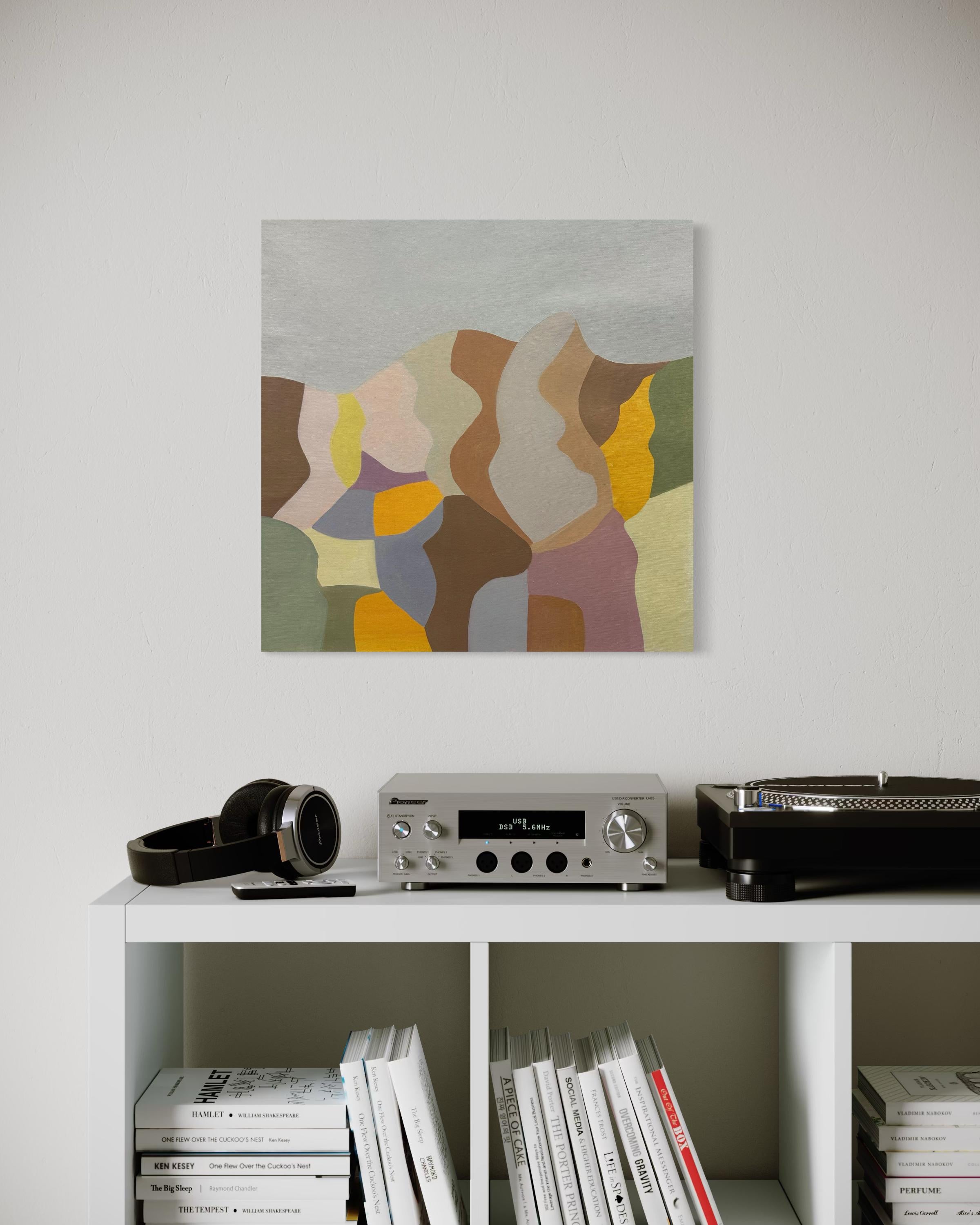Colorful Landscape - Abstract Interpretation of Nature

In Colorful Landscape, the artist merges organic forms and vibrant hues to evoke a sense of rolling hills or undulating terrain. The soft, flowing lines and playful interaction of colors create