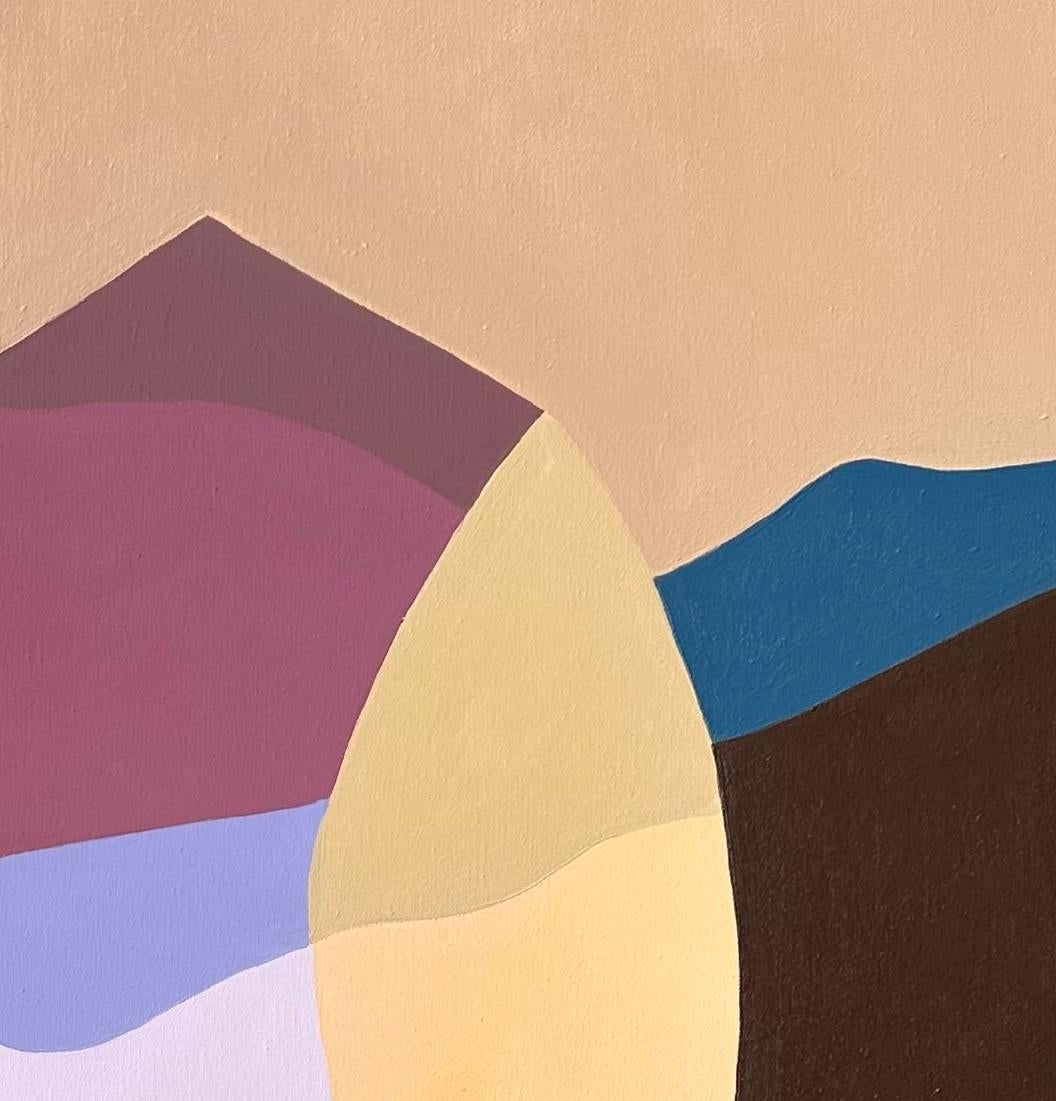 Ese dia fuimos a la plage. - Abstrait Painting par Trucco Florencia