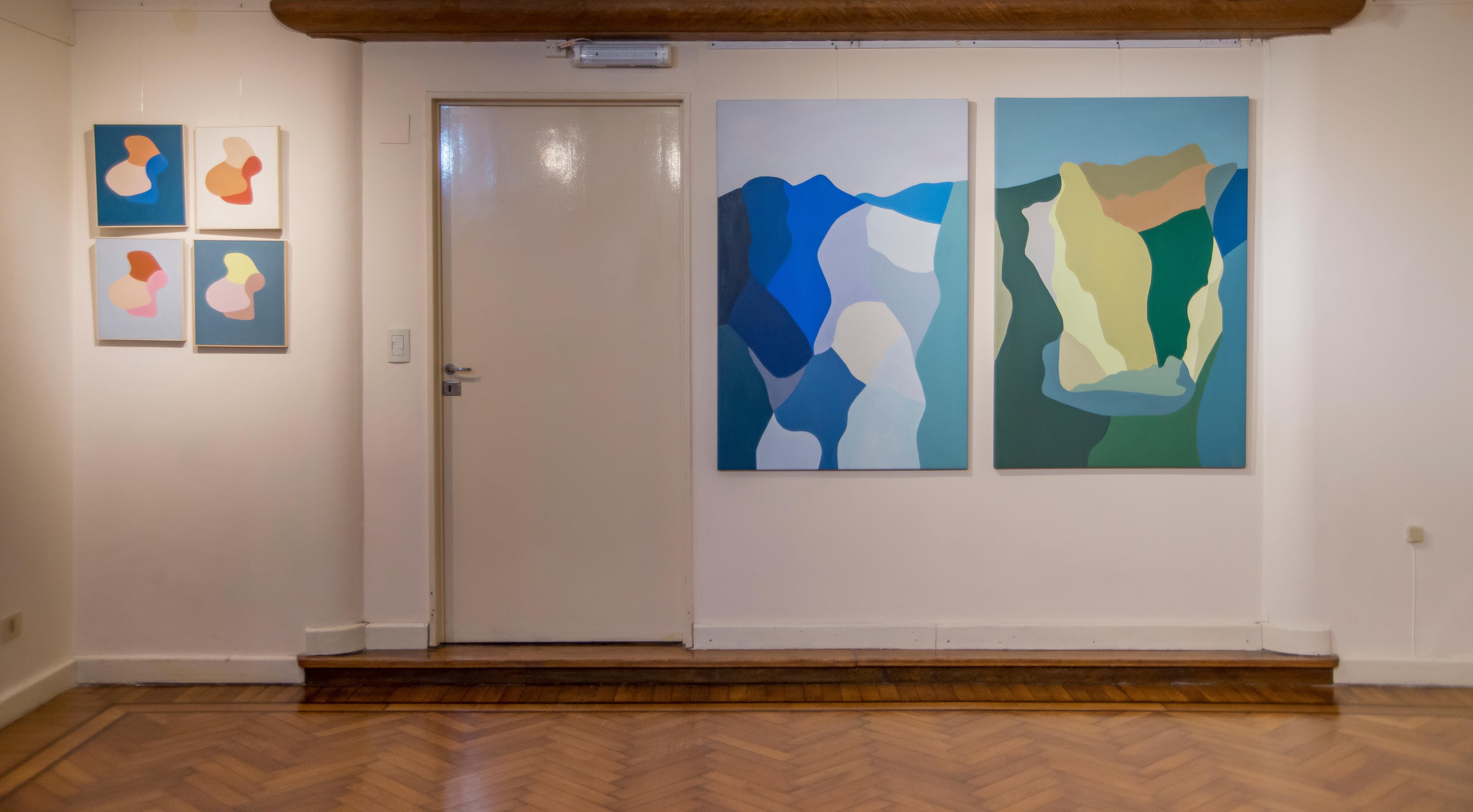 Paisajes interiores. Azul – Painting von Trucco Florencia