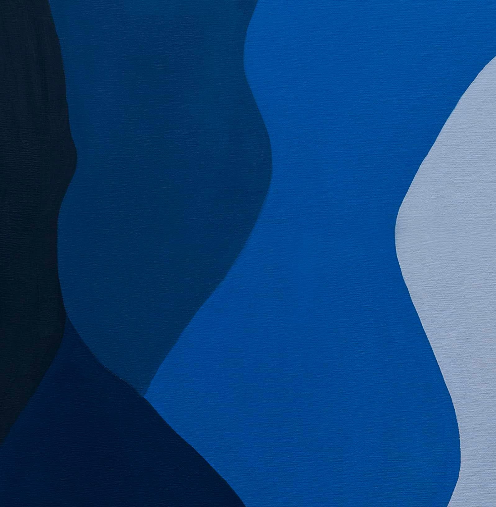 Paisajes interiores. Azul (Blau), Abstract Painting, von Trucco Florencia