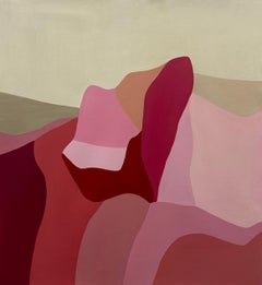 Paisajes Interiores, Rosa. 2023. Abstract, Oil on canvas