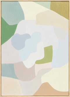 Serie Pequeñas Vibraciones nº 164. Estudio de color abstracto en tonos suaves